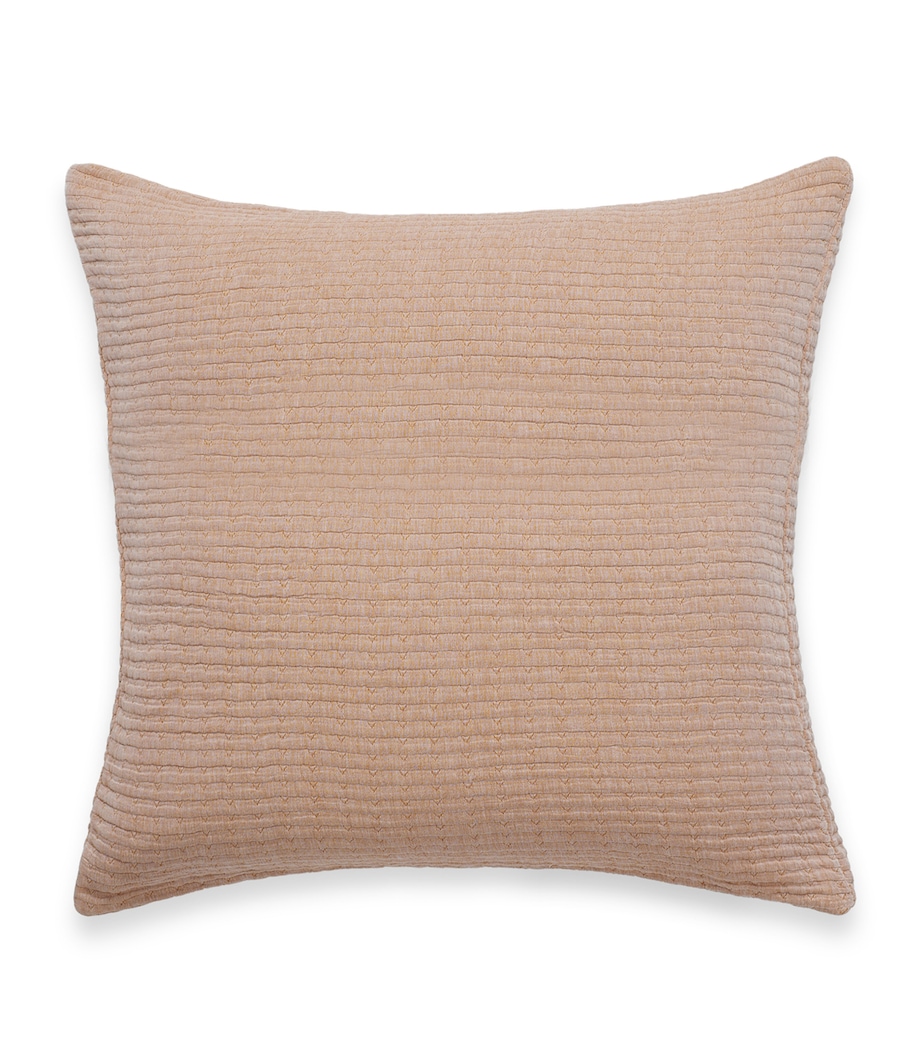 Cotton Airply Texture Square Pillowcase (65cm x 65cm) CARAMEL Image 1