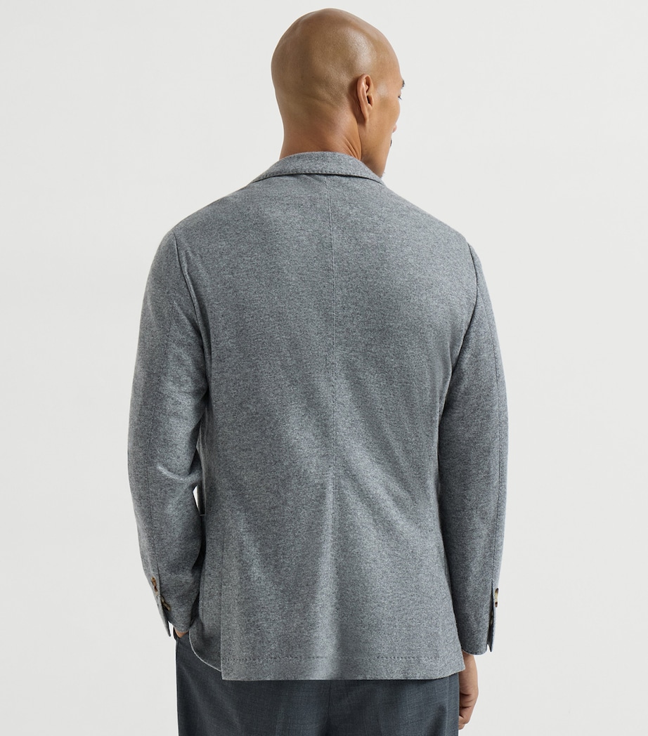 Brunello Cucinelli Mens Cashmere Jersey Blazer Image 5