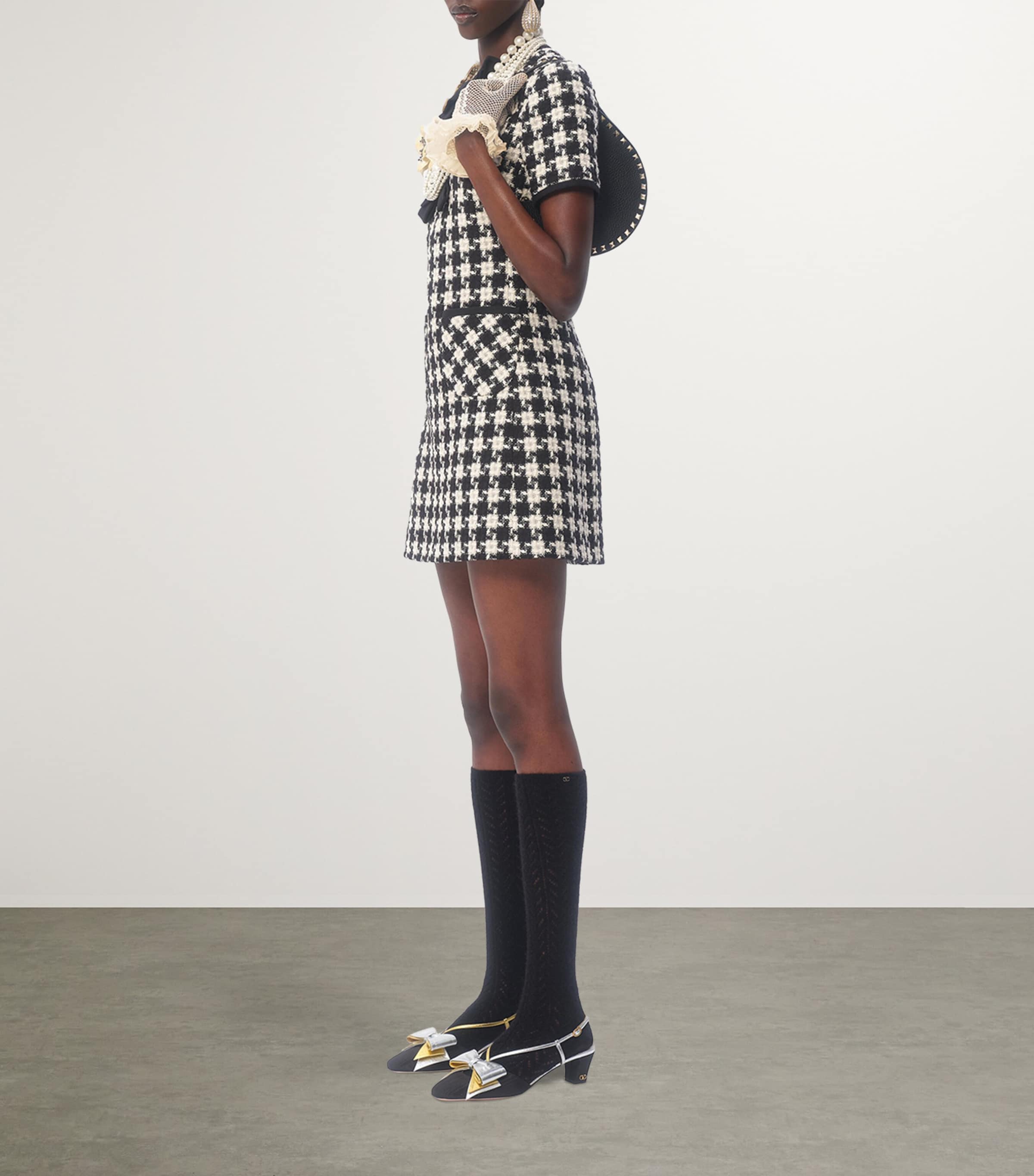 Mini Leather Rockstud Shoulder Bag 0NO Image 6