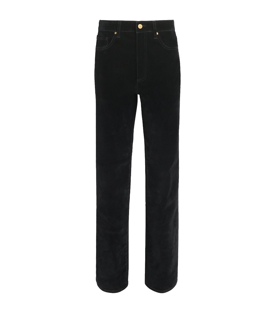 Velvet Stevie High-Rise Straight Jeans ONYX RICH VELVET Image 1