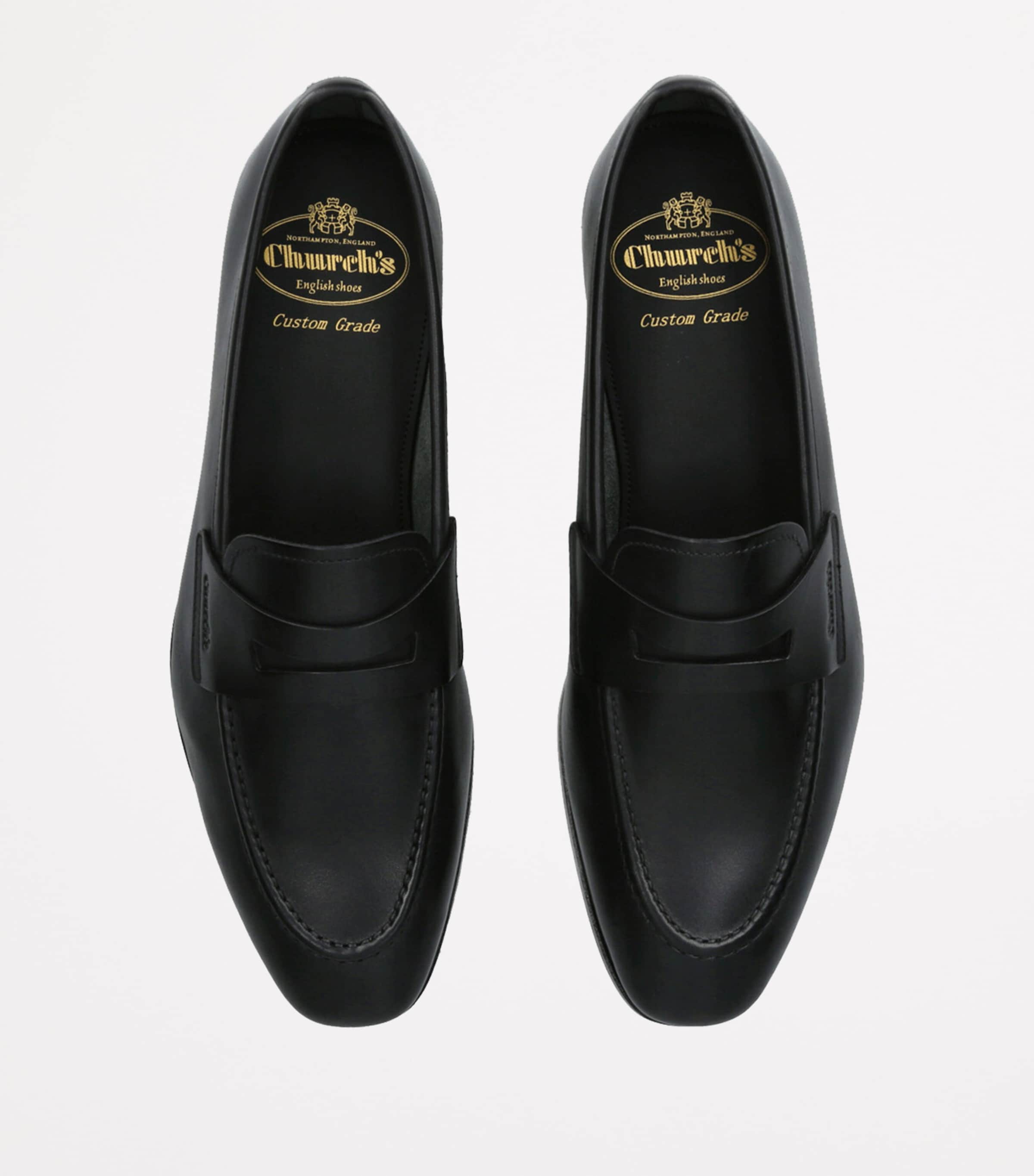 Leather Maesteg Loafers BLACK Image 4