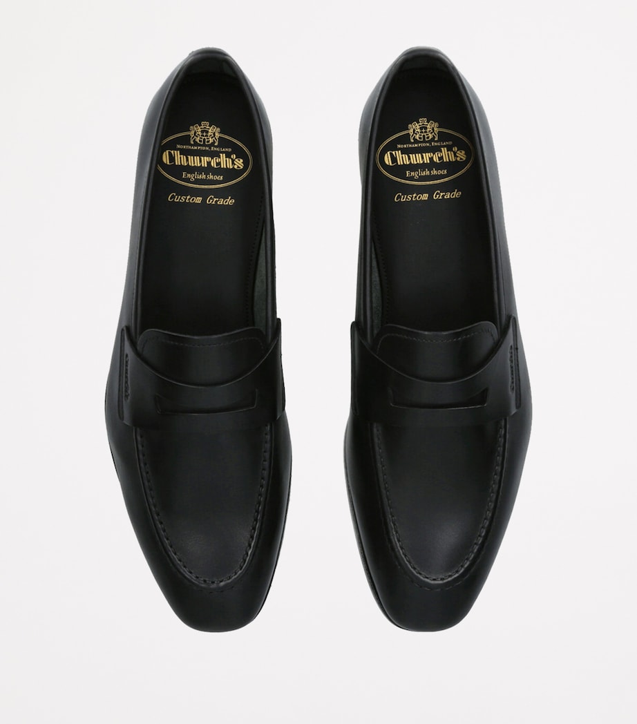 Leather Maesteg Loafers BLACK Image 4