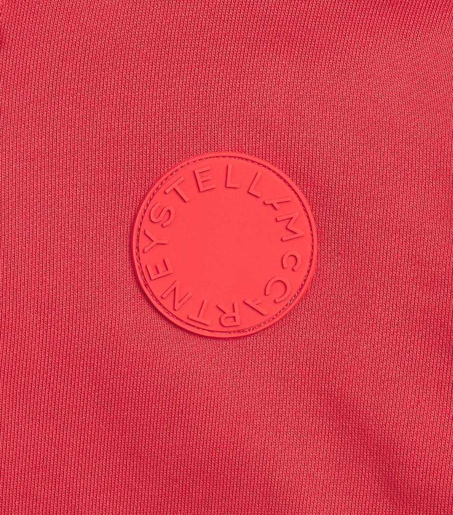 Stella McCartney Kids Cotton Zip-Up Hoodie (3-14 Years) Red Image 3