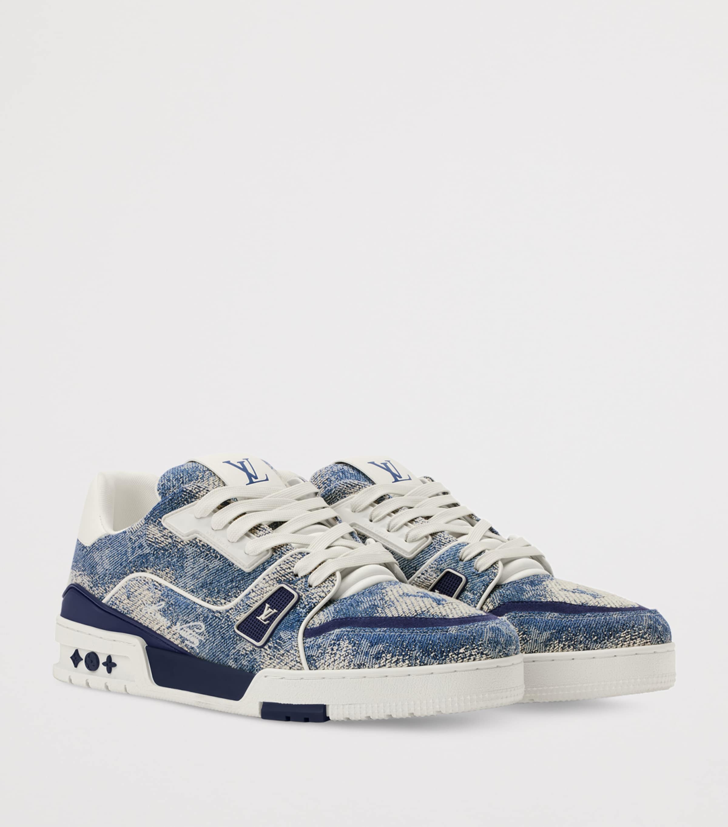 Denim LV Low-Top Sneakers BLUE Image 3