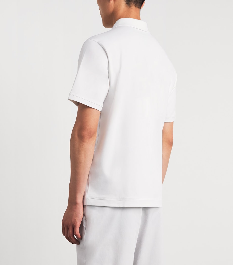 VUORI Mens Ponto Performance Polo Shirt Wht White Image 5
