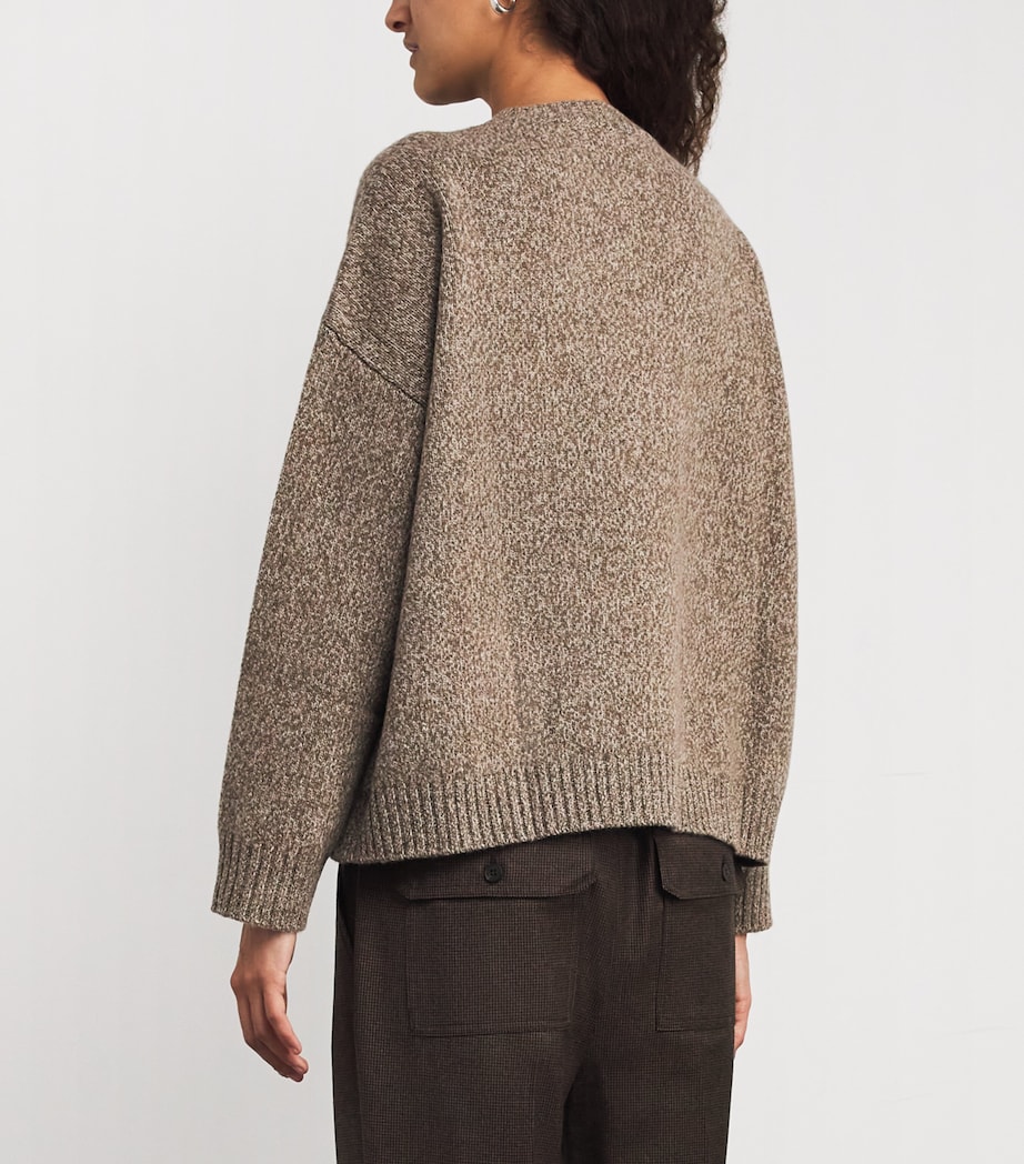 Virgin Wool Sweater HAZELNUT BROWN Image 4