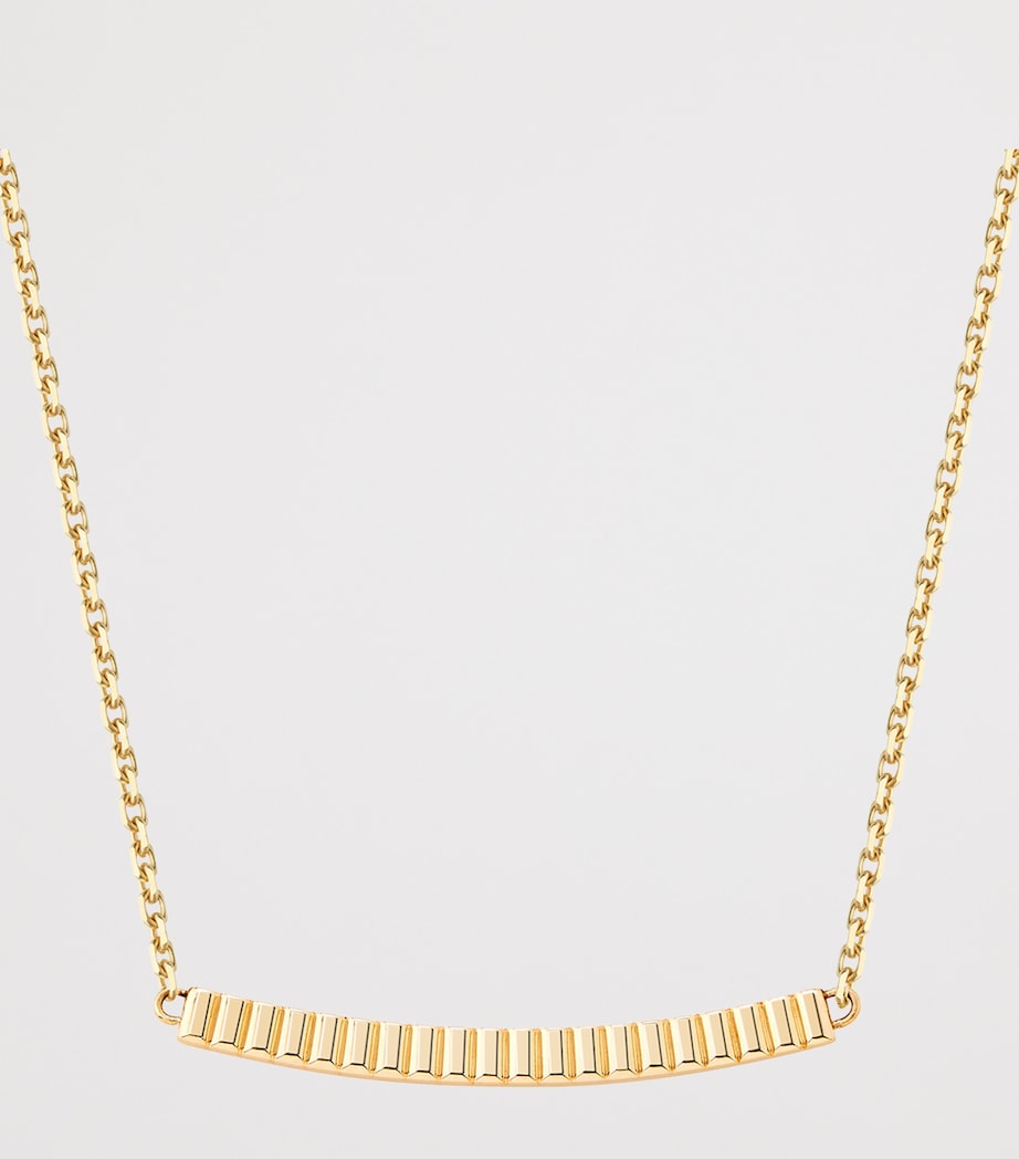 Yellow Gold Quatre Grosgrain Pendant Necklace YELLOW GOLD Image 3