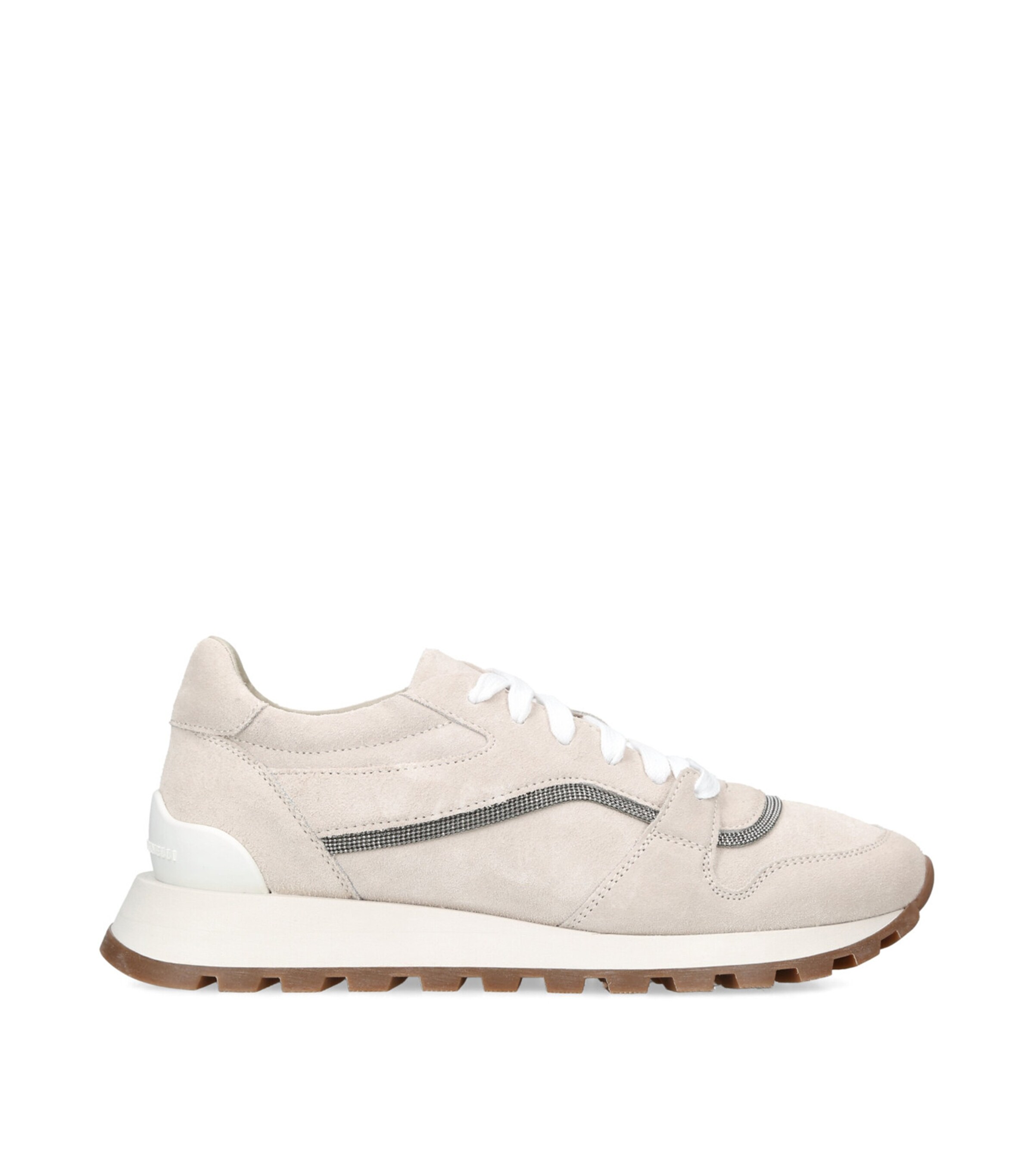 Brunello Cucinelli Suede Running Sneakers Beige Image 1