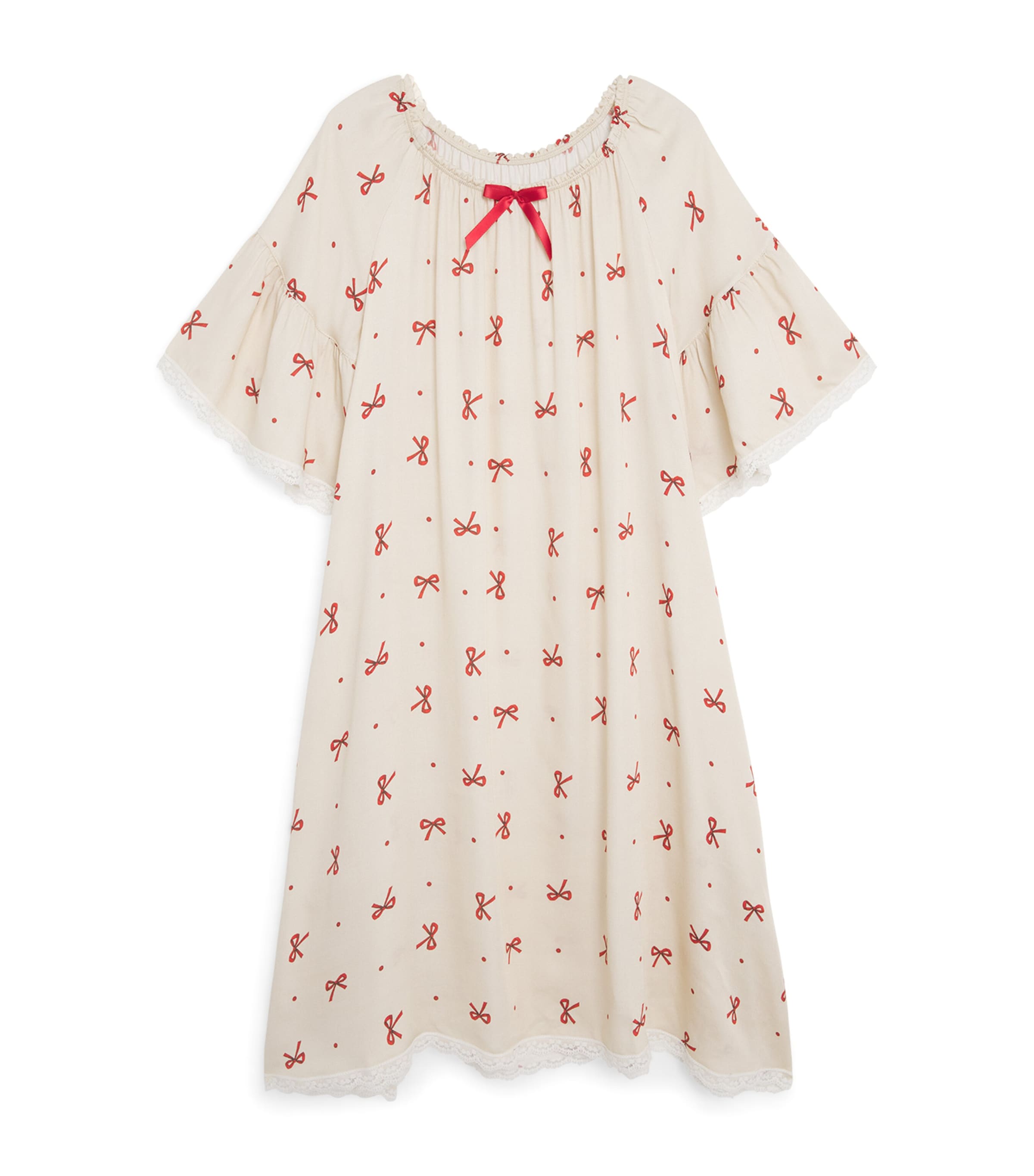 Amiki Jersey Printed Camelia Dress In White