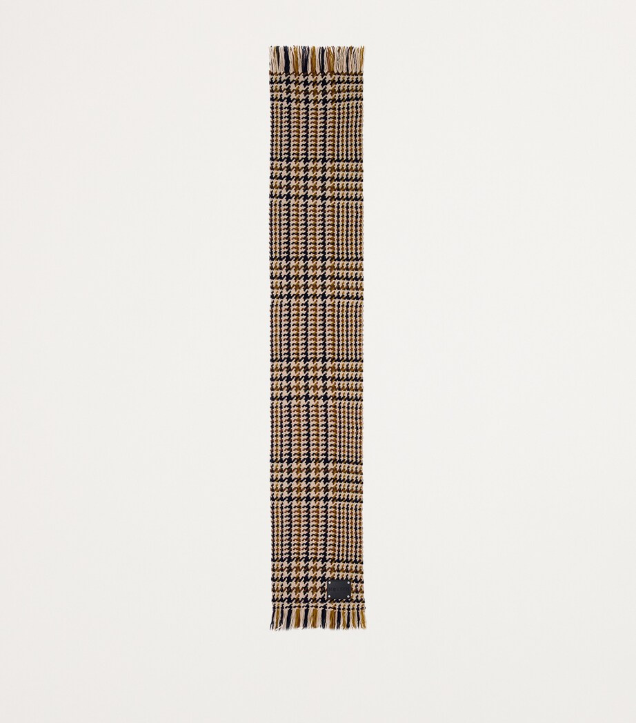 Wool Country Check Scarf 9878 Image 2