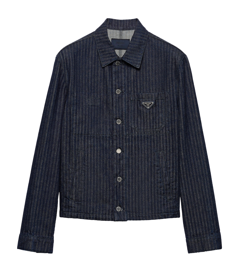 Chevron Denim Jacket F0008 Image 1