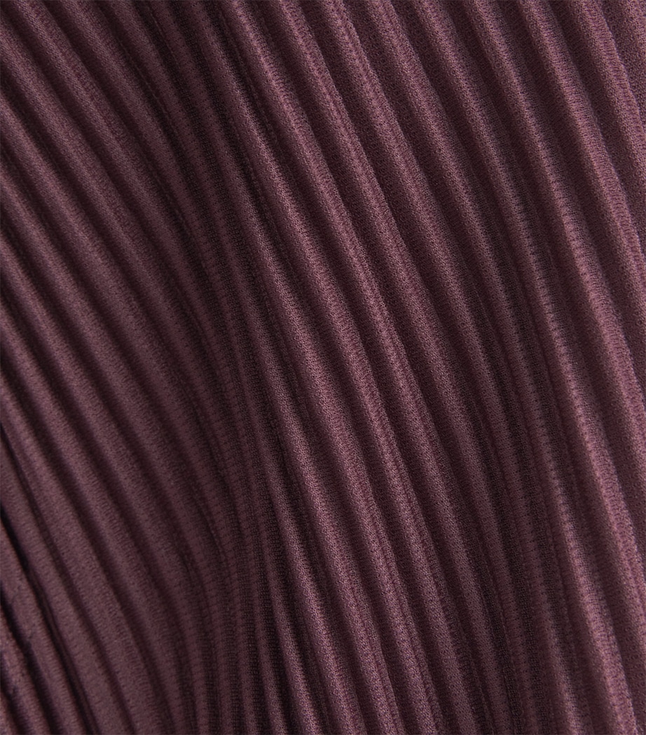 Pleated Quarry Trousers 86-WINE PURPLE Image 5
