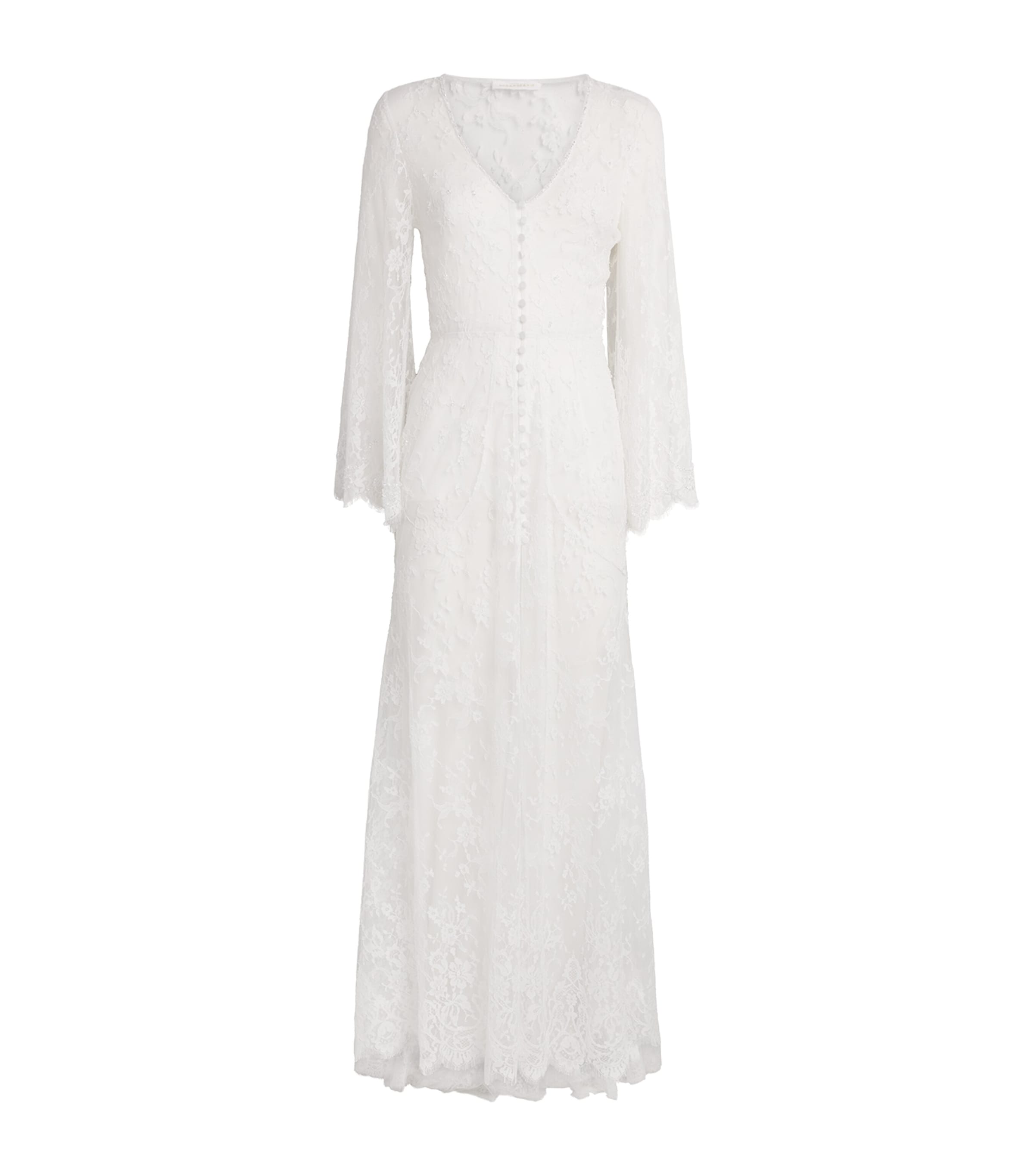Rosamosario Silk Fatima Nightdress In White