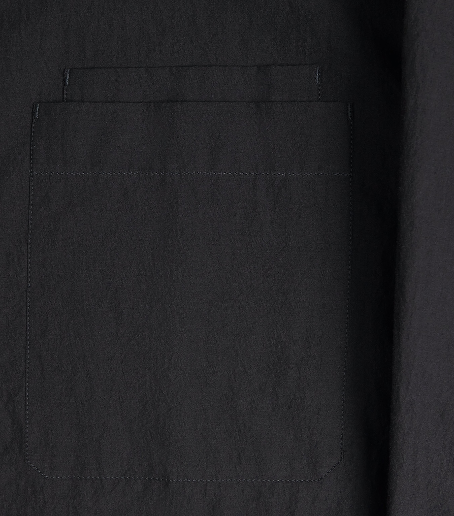 Crepe Cotton Double Pocket Shirt CHARCOAL BK980 Image 5