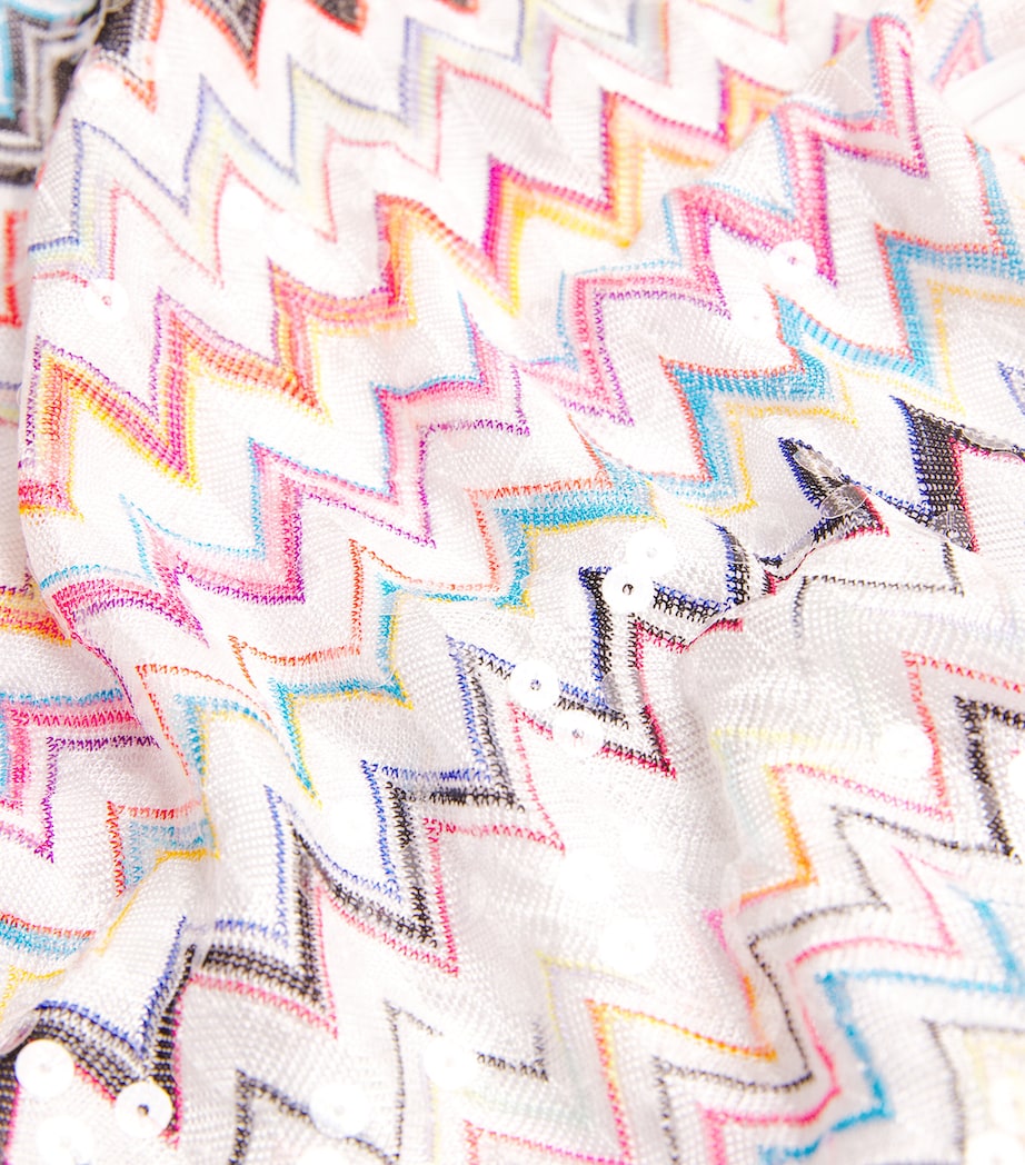 Zigzag Plunge-Neck Swimsuit SM9QG MULTICOLOR Image 4
