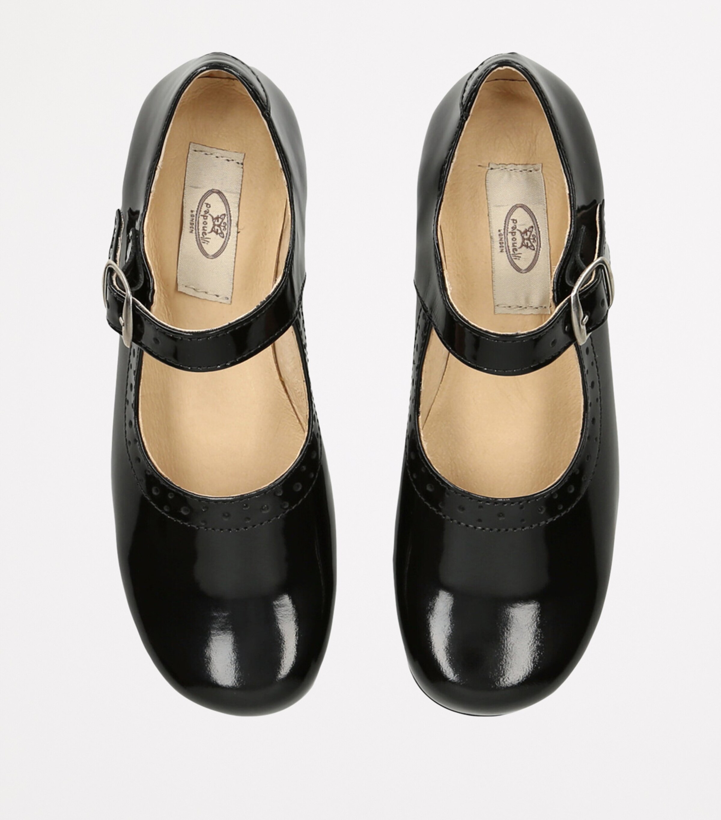 papouelli Patent Leather Millie Flats Black Image 4