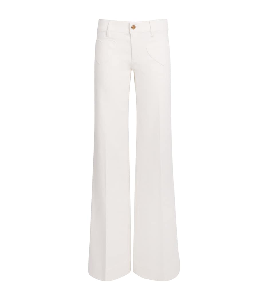Slay Heart Wide-Leg Jeans A117 VANILLA Image 1