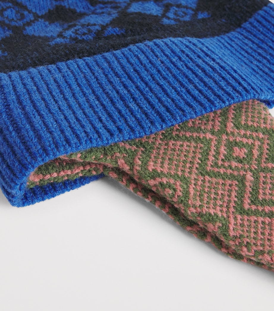 DRIES VAN NOTEN Wool Jacquard Hat King Image 5