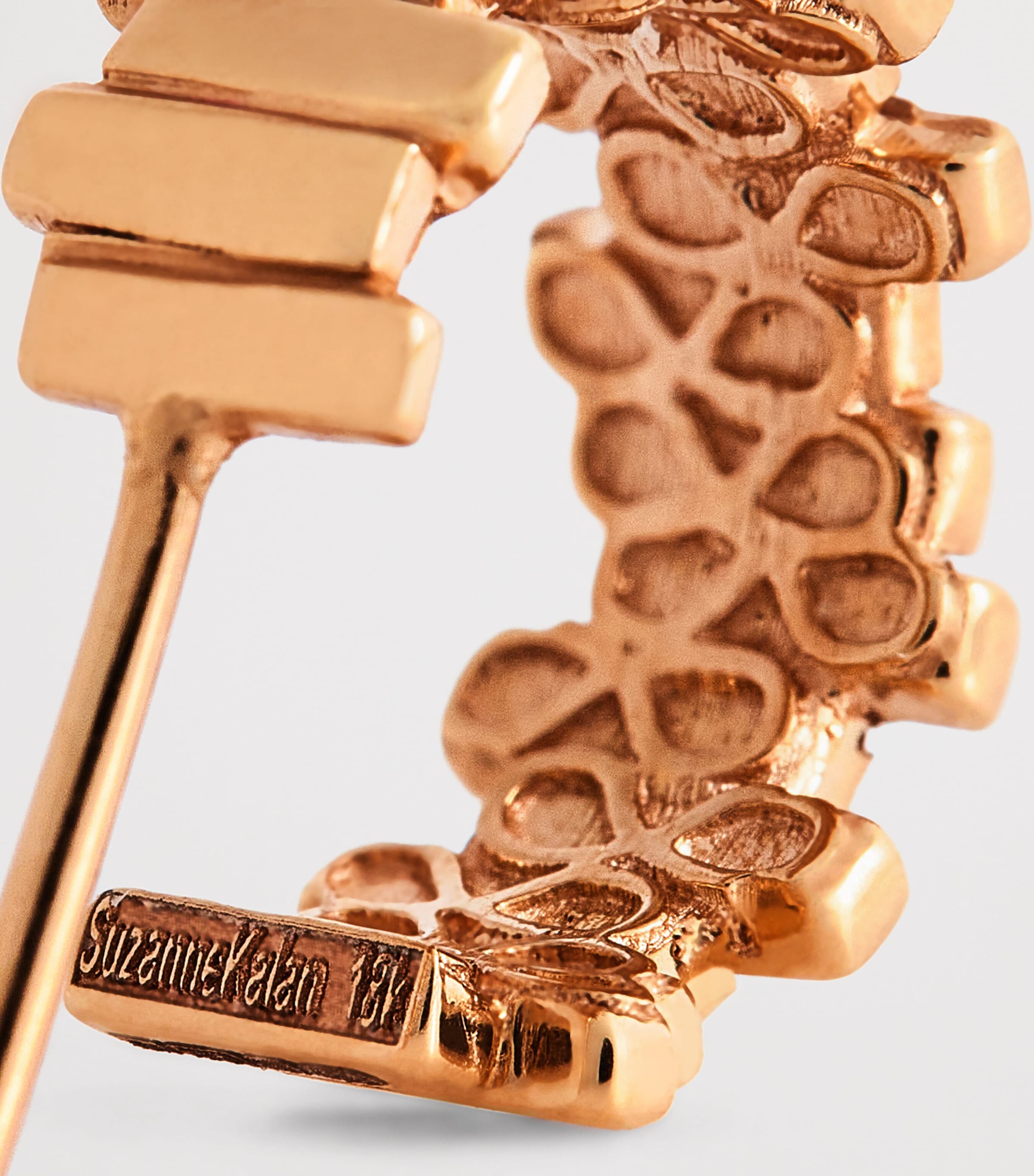Suzanne Kalan Small Rose Gold Golden Hoop Earrings Rg Image 5