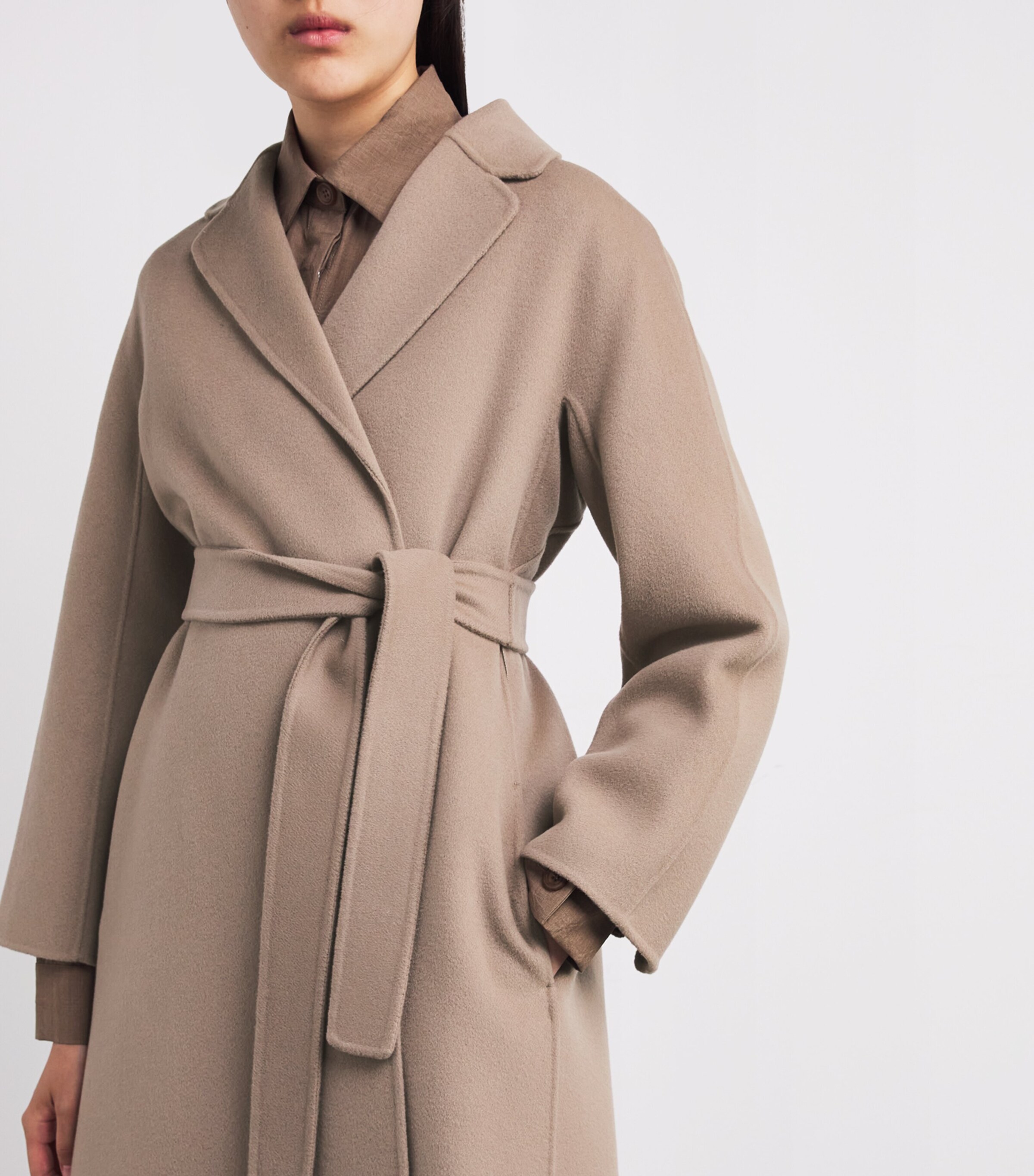 Virgin Wool Trench Coat TURTLEDOVE Image 6