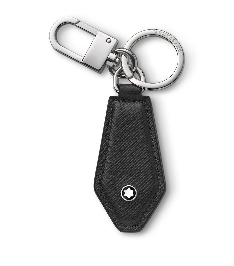 Leather Sartorial Key Fob BLACK Image 1