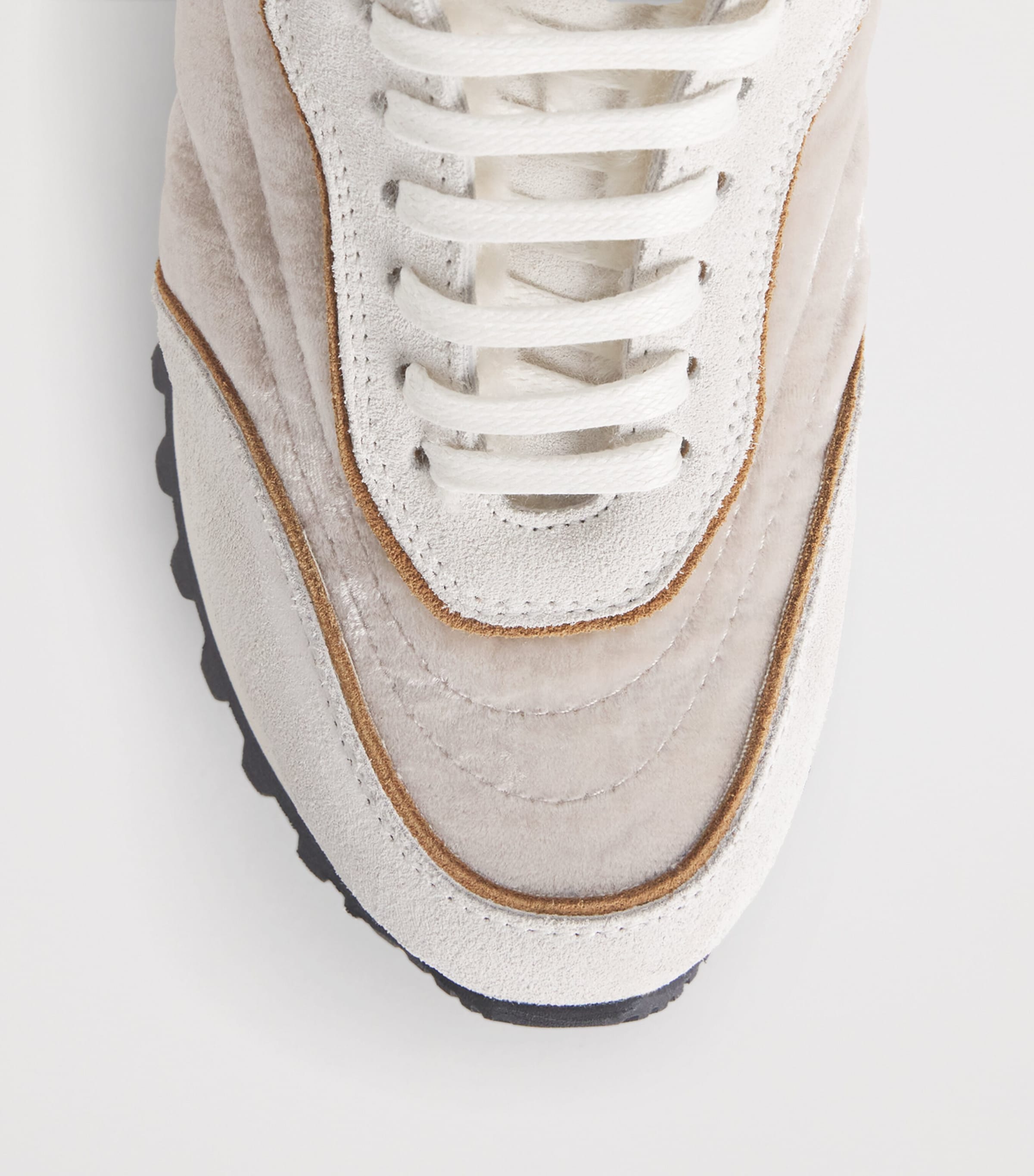 Velvet Leather Sneakers SABBIA Image 5