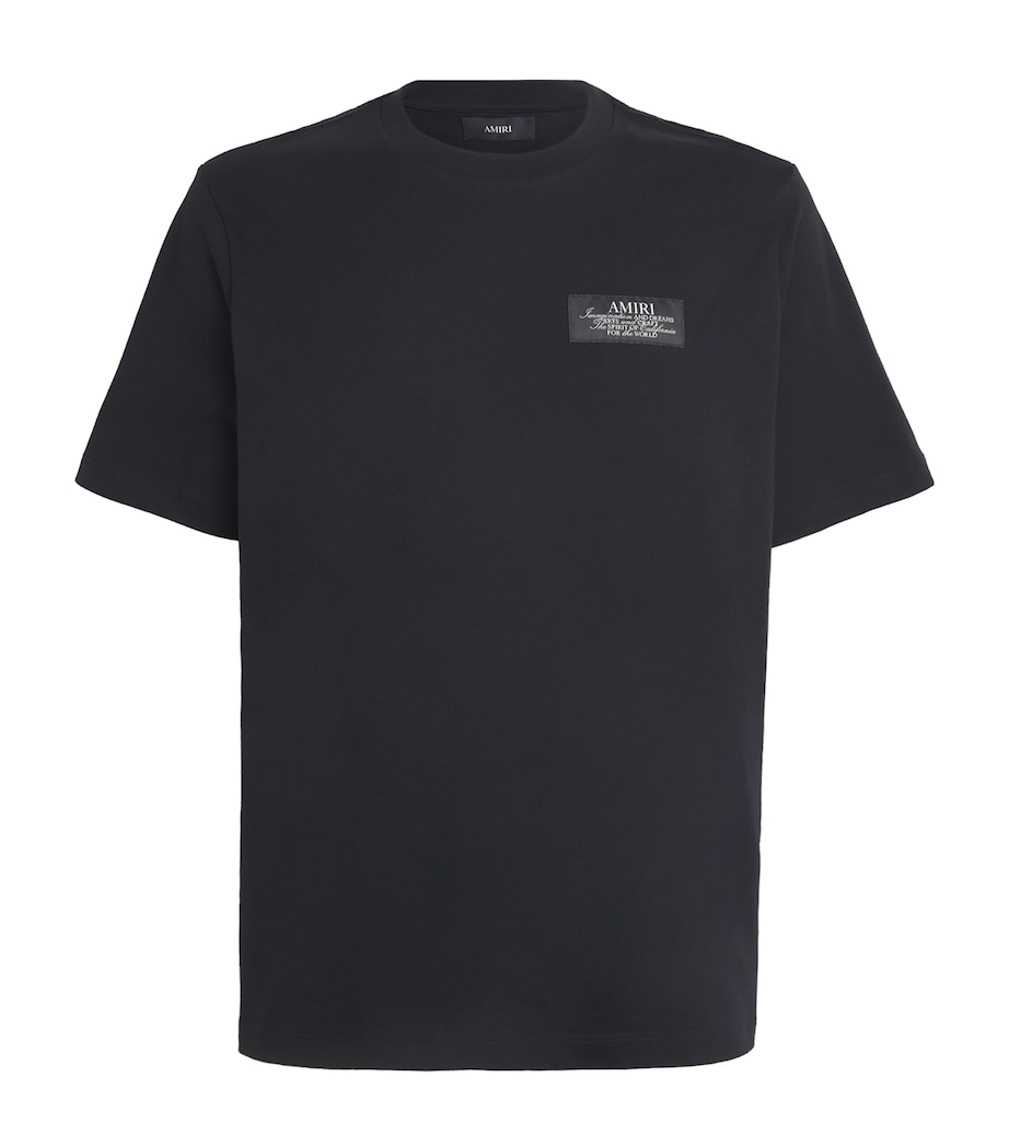 Cotton Spirit Logo T-Shirt BLACK Image 1