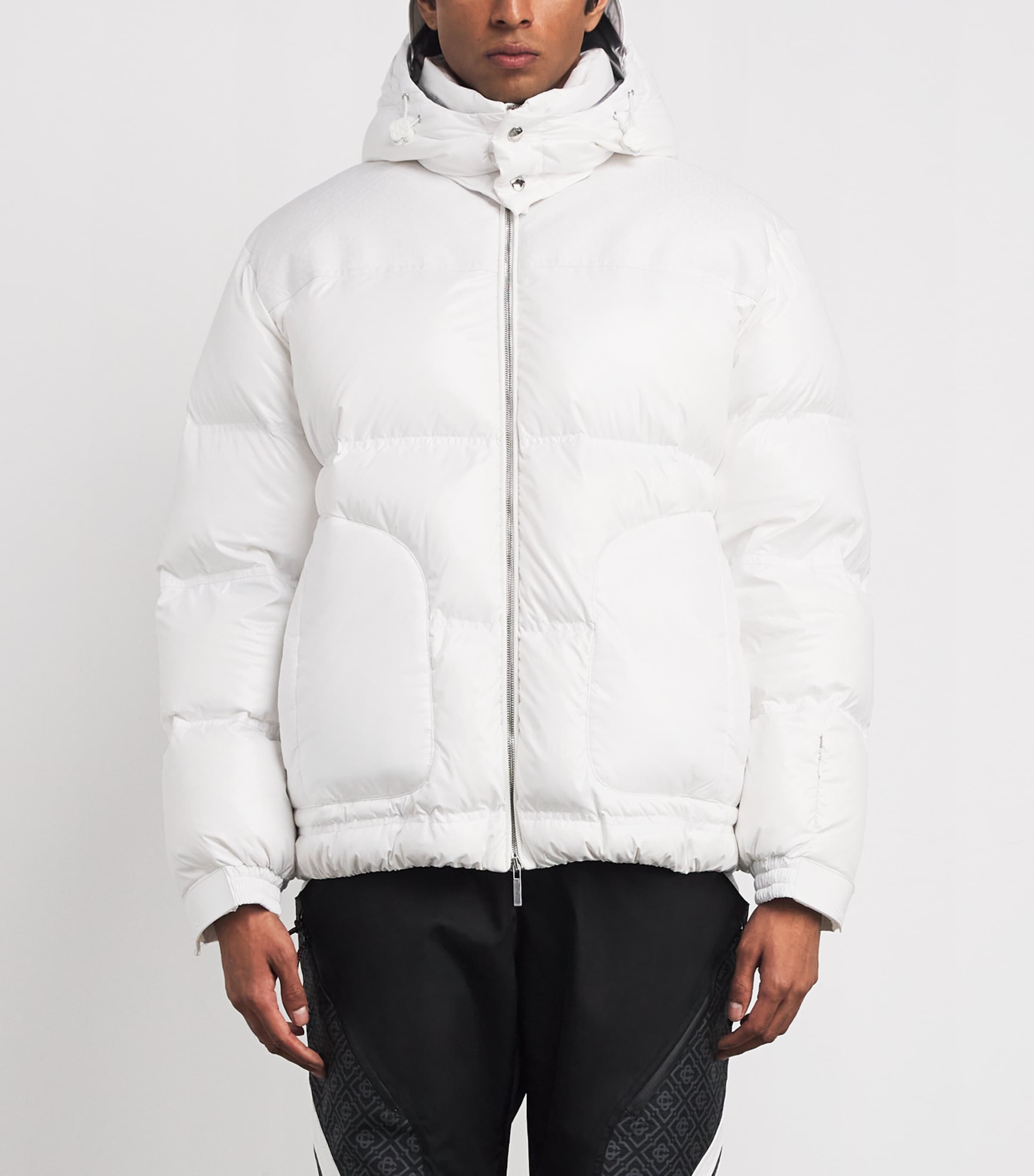 Down Puffer Ski Jacket WHITE Image 3