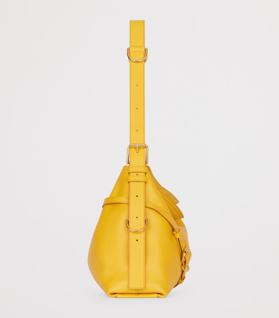 Medium Leather Voyou Top-Handle Bag MUSTARD Image 2