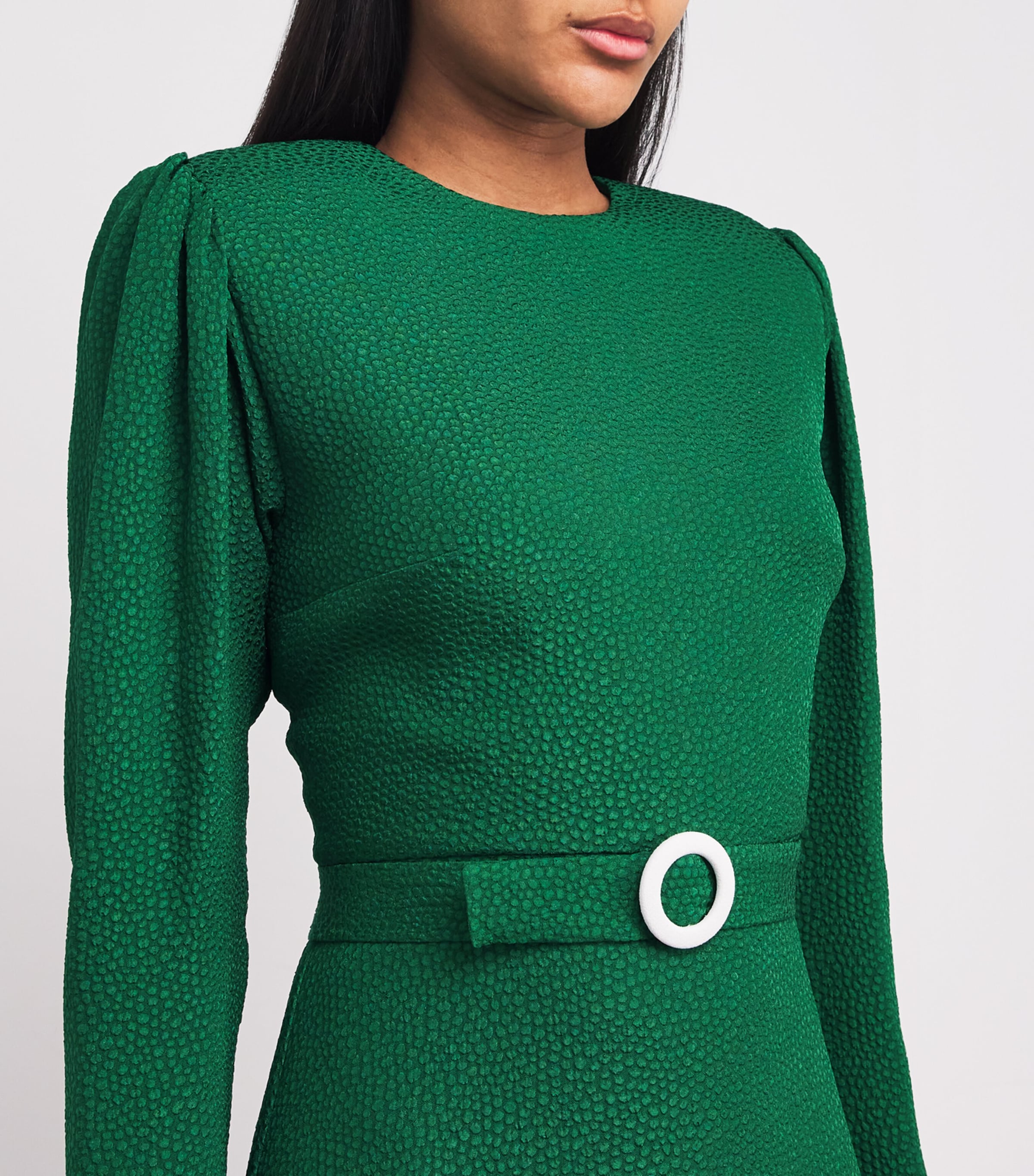 Bubble Jacquard Diana Midi Dress BOT Image 4