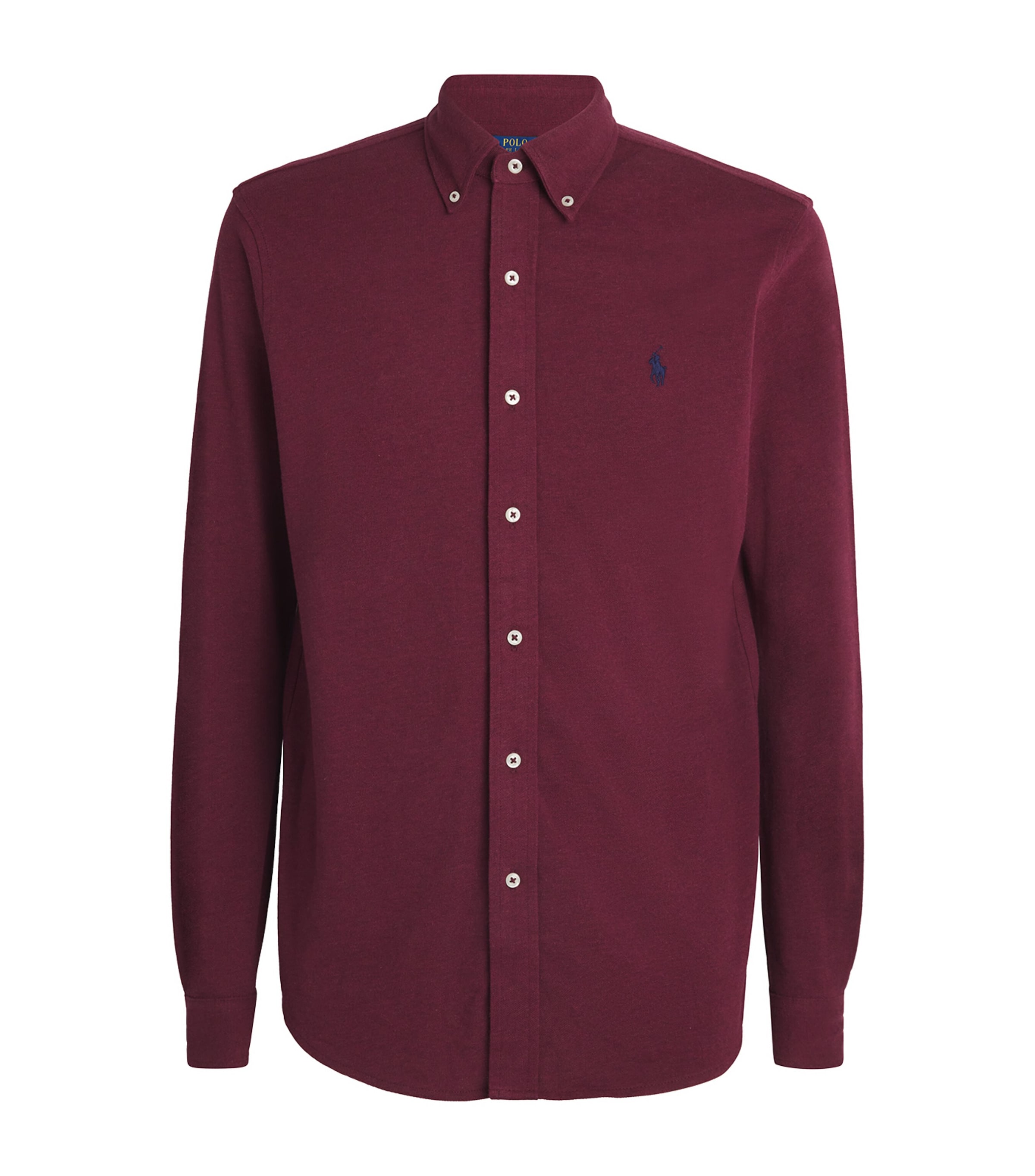 Polo Ralph Lauren Cotton Featherweight Mesh Shirt In Red