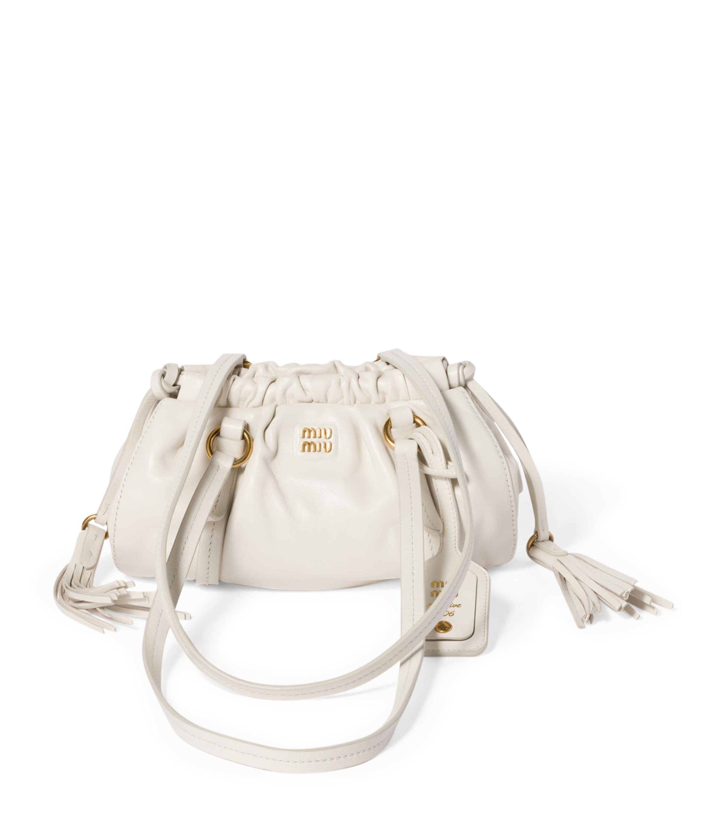 【MiuMiu】ジョア ミニレザーバッグ ナッパレザーのJoieバッグ レディース | MIU MIU | 24S