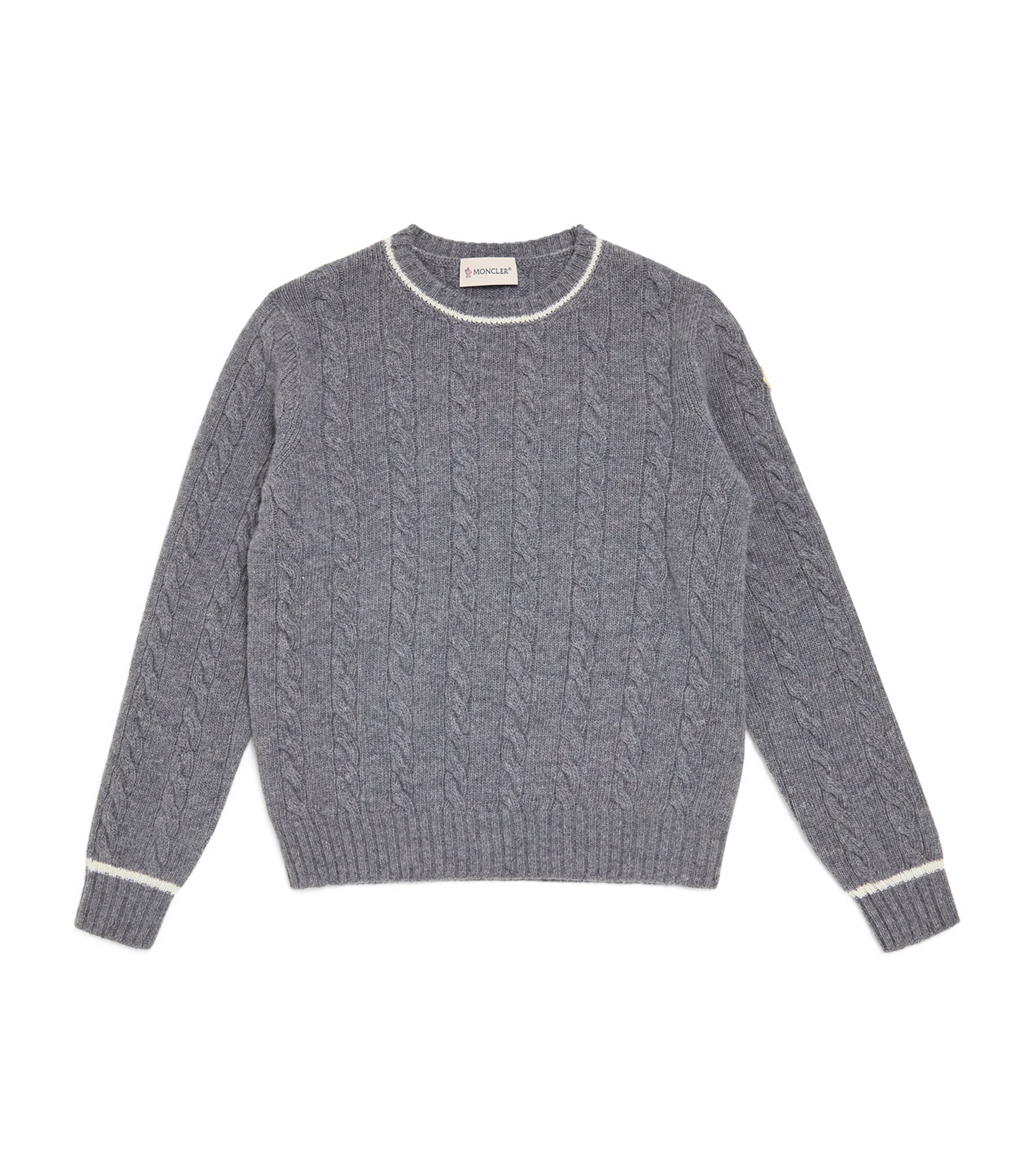 Virgin Wool Cable-Knit Sweater (8-10 Years) 988 Image 1