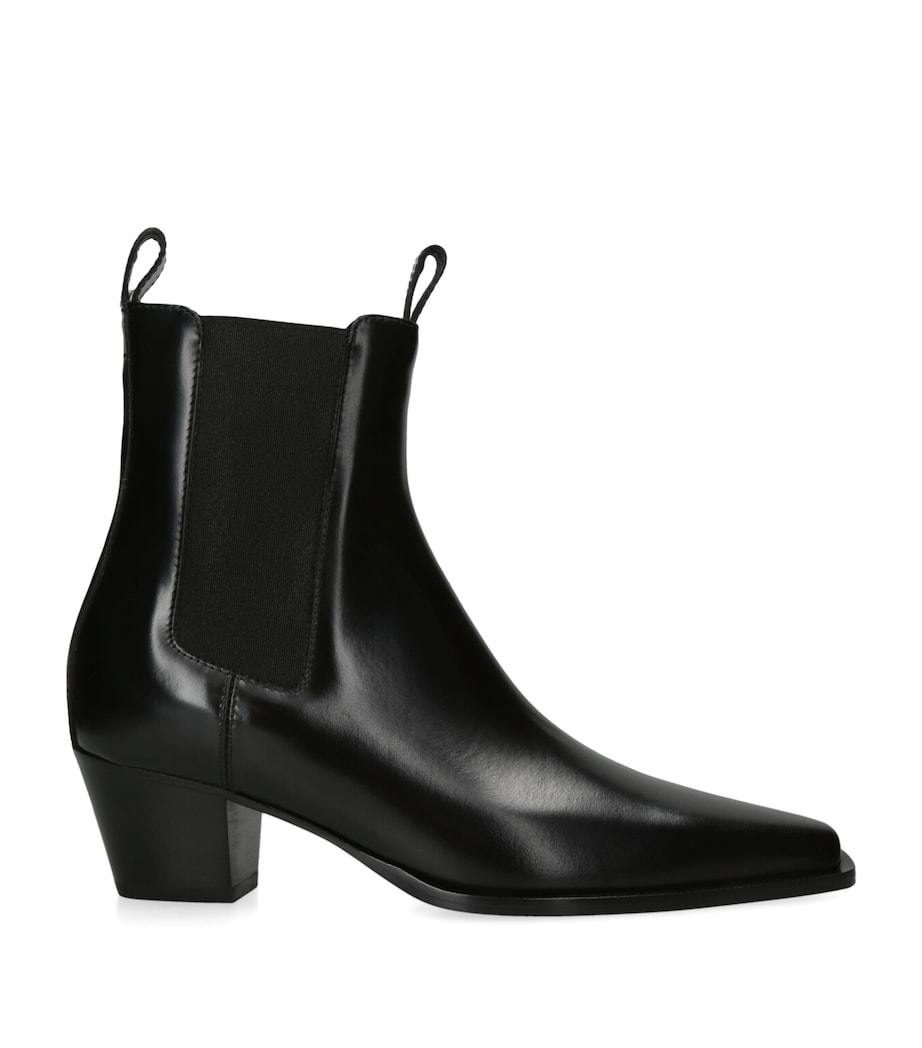 Leather The City Ankle Boots 50 BLACK Image 1