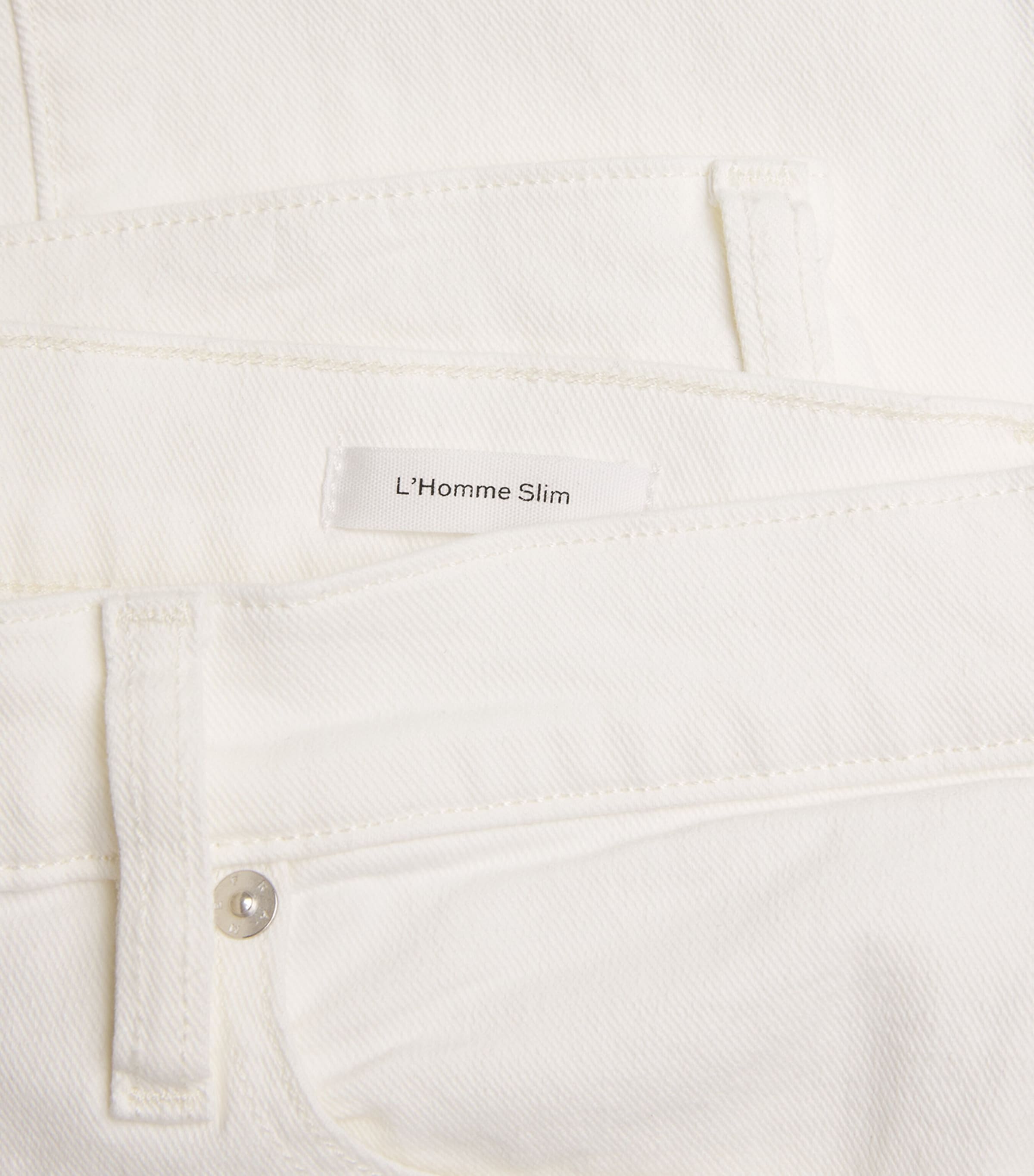 FRAME Mens L'Homme Slim Jeans Whsw Whisper White Image 6