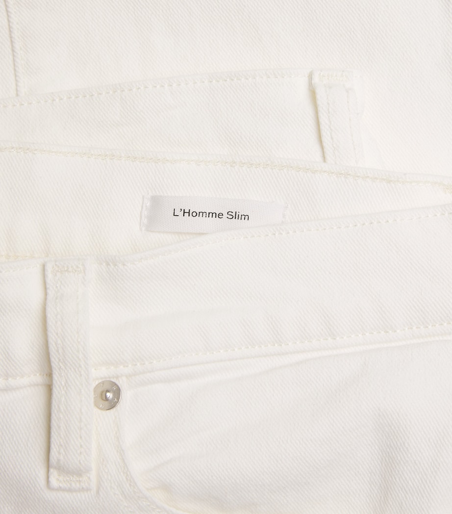 FRAME Mens L'Homme Slim Jeans Whsw Whisper White Image 6