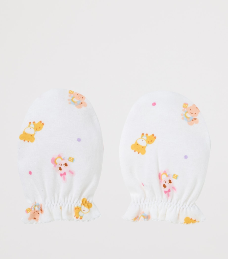 Miki House Cotton Printed Mittens Image 2
