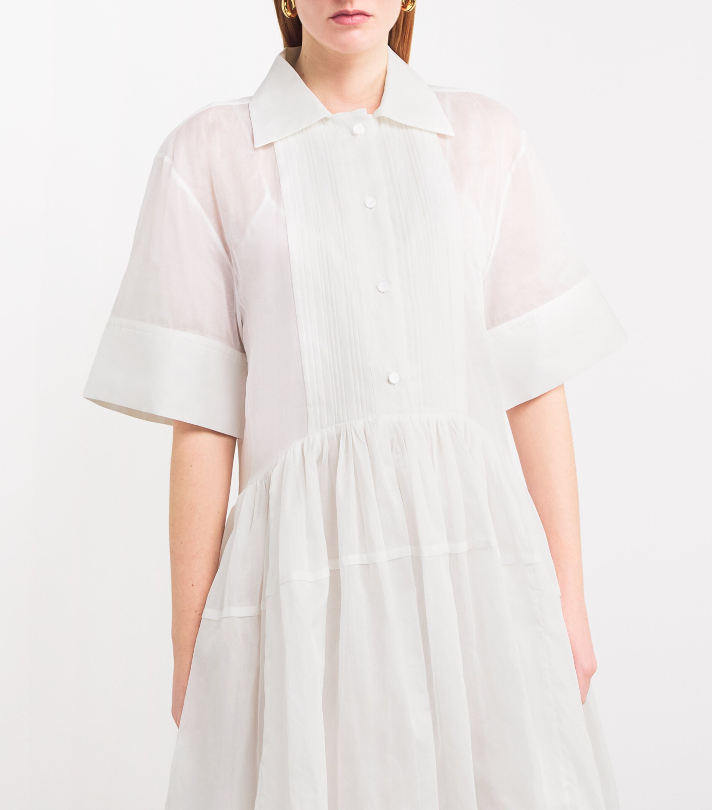 Jil Sander Cotton Ribbed Shirt Dress | Harrods US