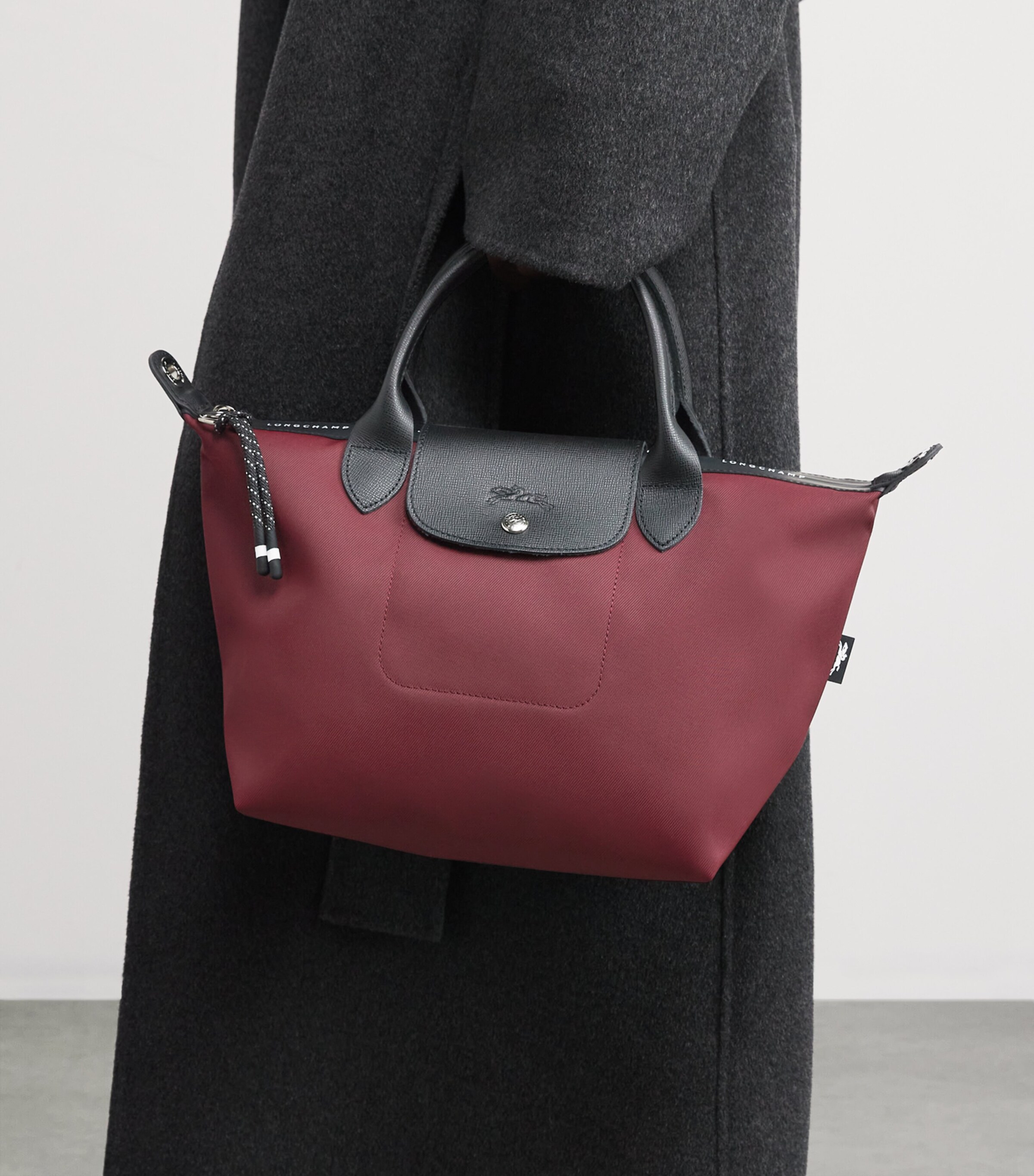 Longchamp Small Le Pliage Energy Top-Handle Bag Burgundy Image 2