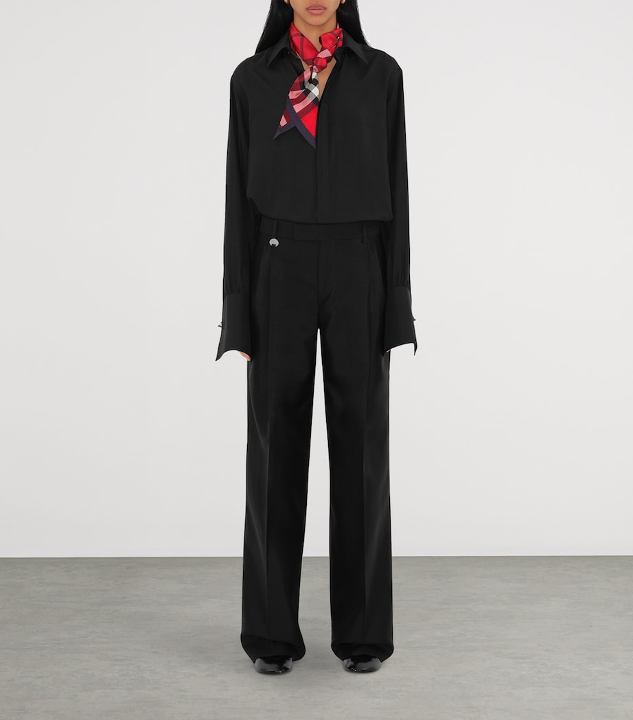 Burberry Silk Skinny Check Scarf Scarlett Image 3