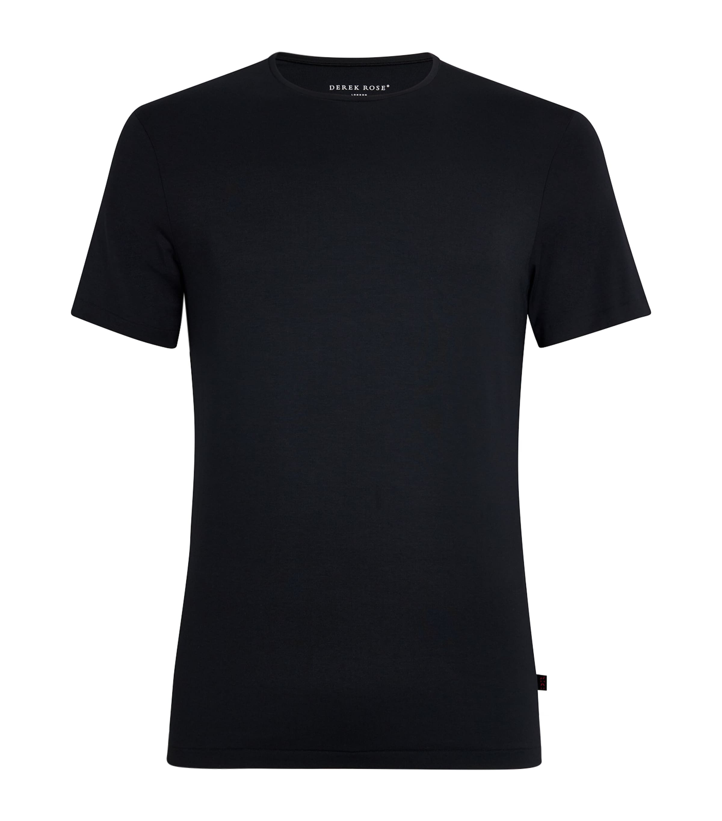 Derek Rose Micromodal Crew-neck T-shirt In Black