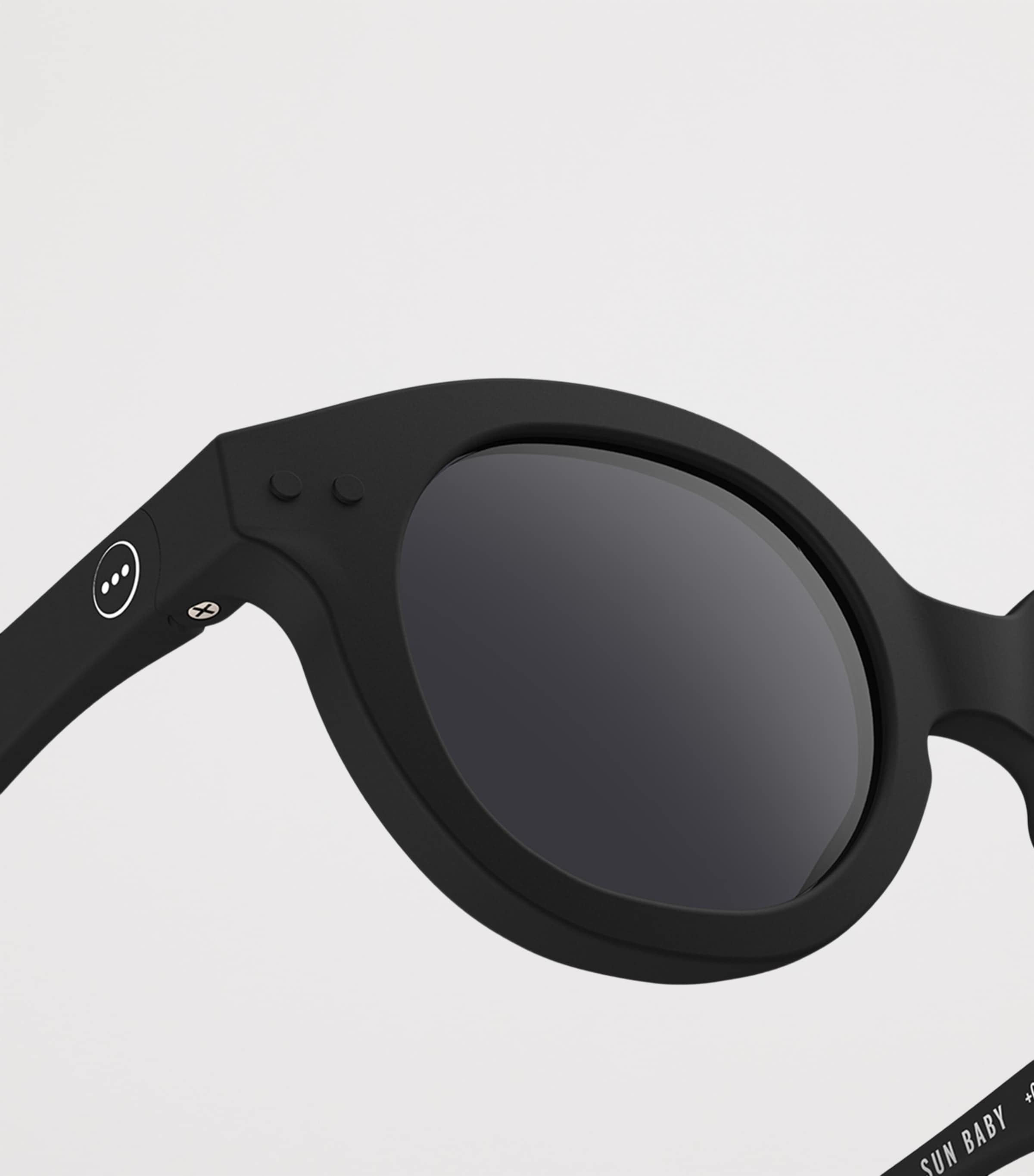 Baby Round Sunglasses (0-9 Months) BLACK Image 3