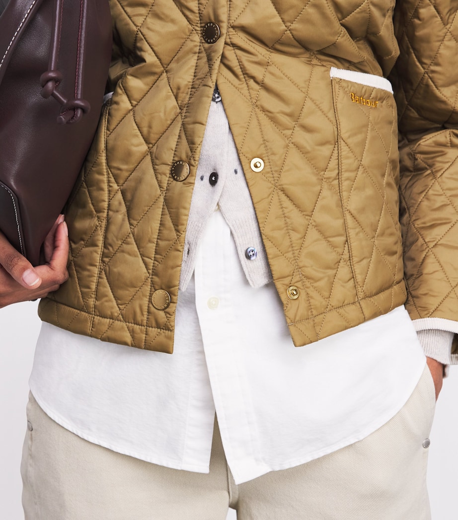 Barbour Womens Icons Liddesdale Quilted Jacket Sand/dress/pearl Image 3