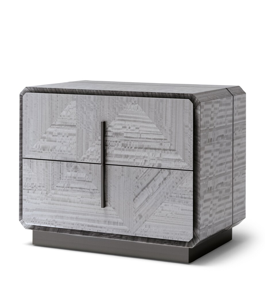 Giorgio Collection Moonlight Bedside Table Grey Image 1