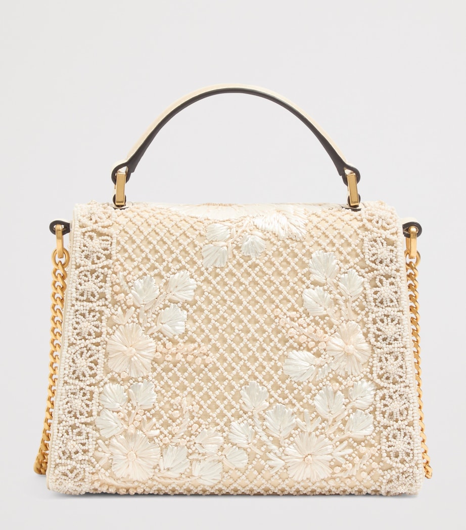 Valentino Garavani Mini Embroidered VSLING Top-Handle Bag Image 4