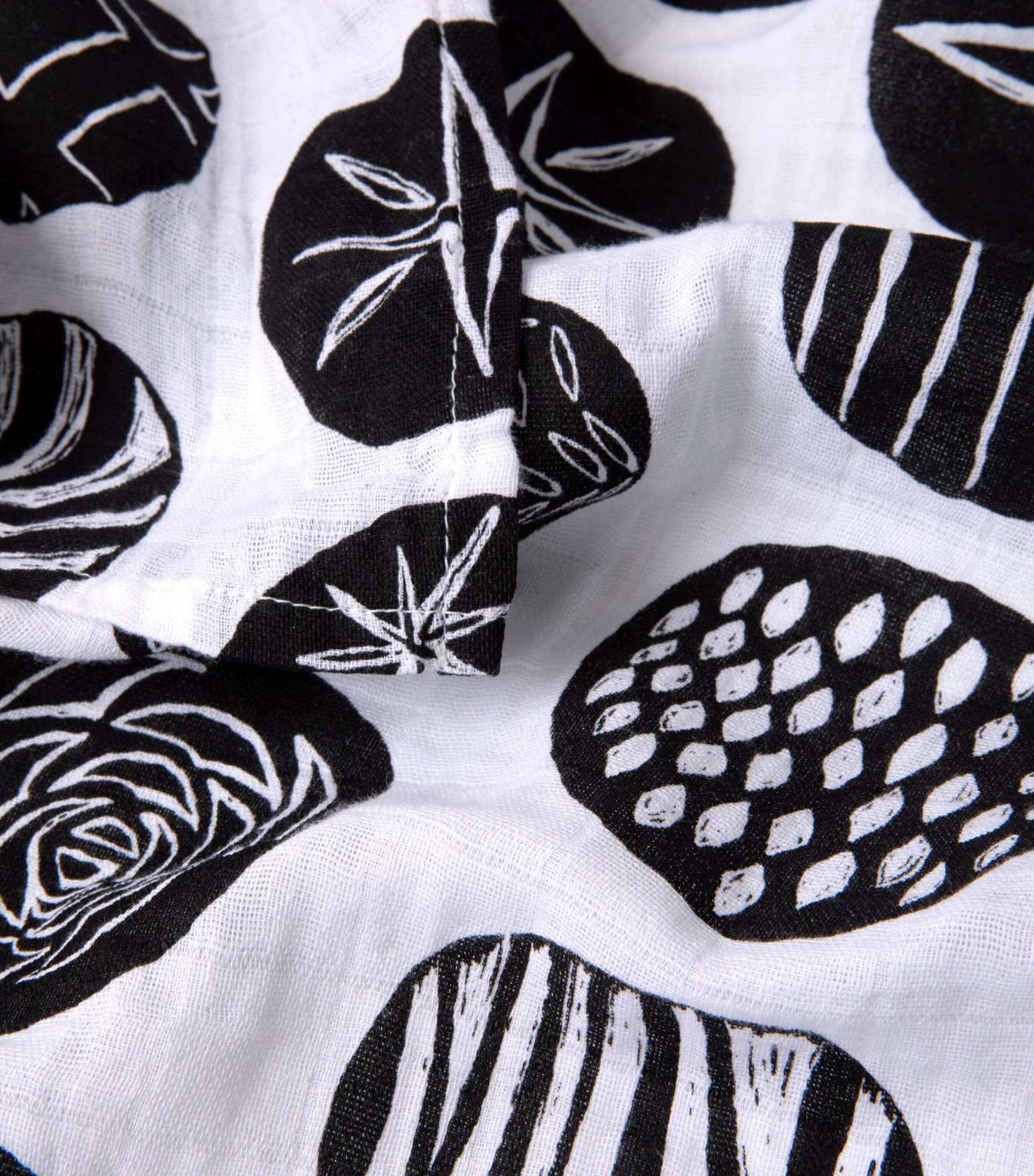 Cotton Bread Blanket BLACK Image 4