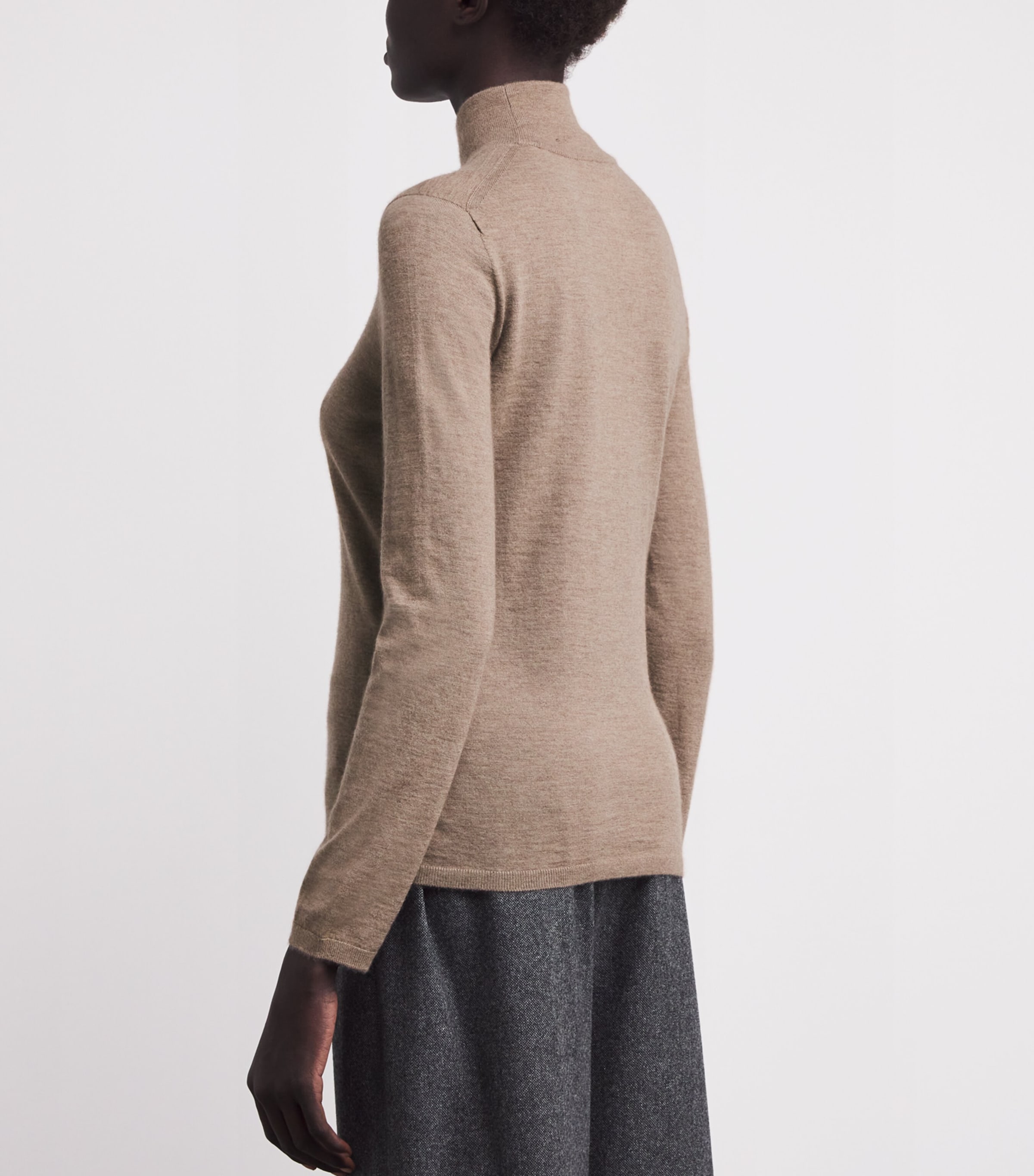 Cashmere Rollneck Sweater BEIGE Image 4