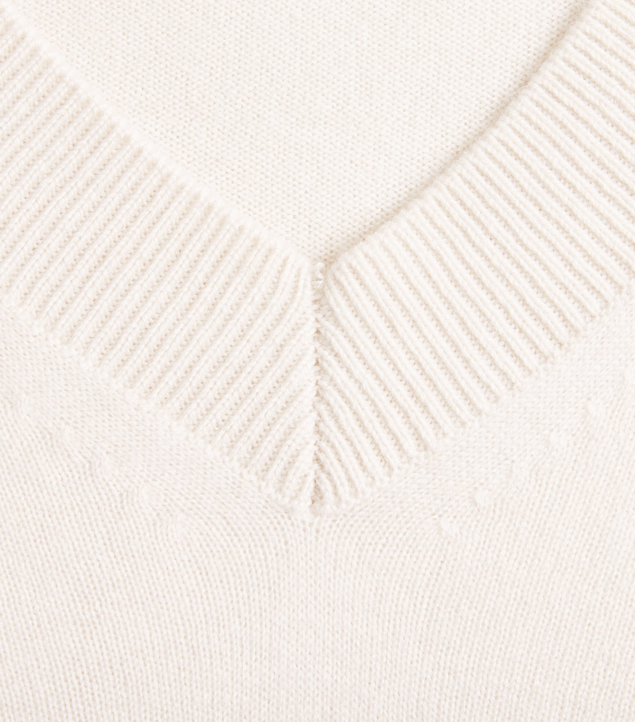 Cashmere V-Neck Sweater BEIGE E GRIGIO CHIAR Image 5