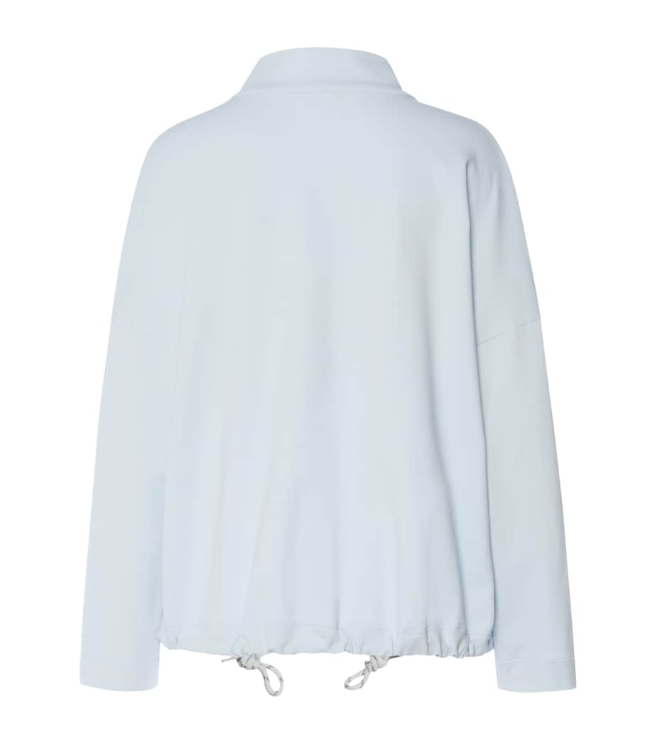 Hanro Womens Stretch-Cotton Natural Living Cardigan Watery Blue Image 5