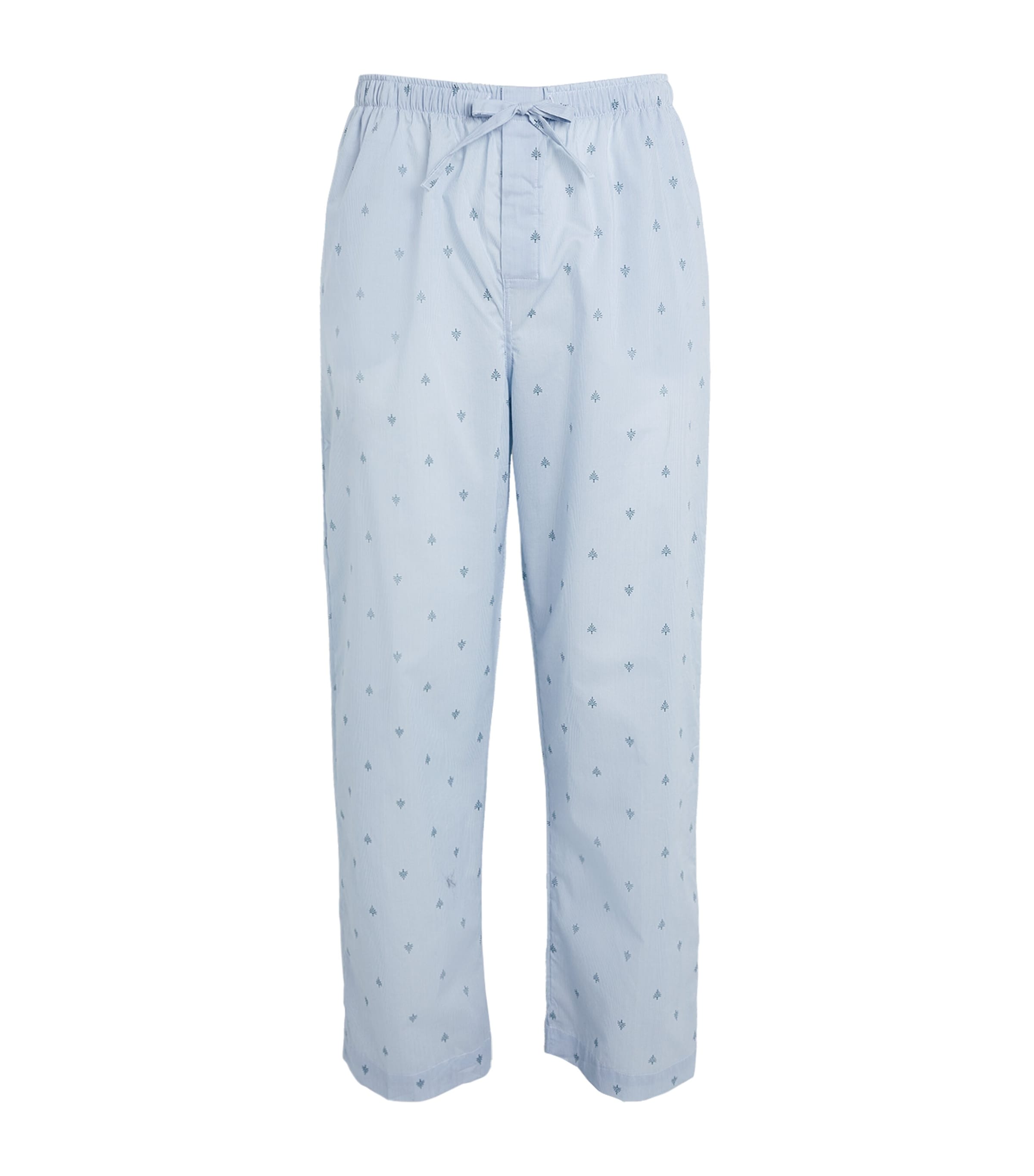 Shop Derek Rose Cotton Nelson Lounge Trousers In Blue